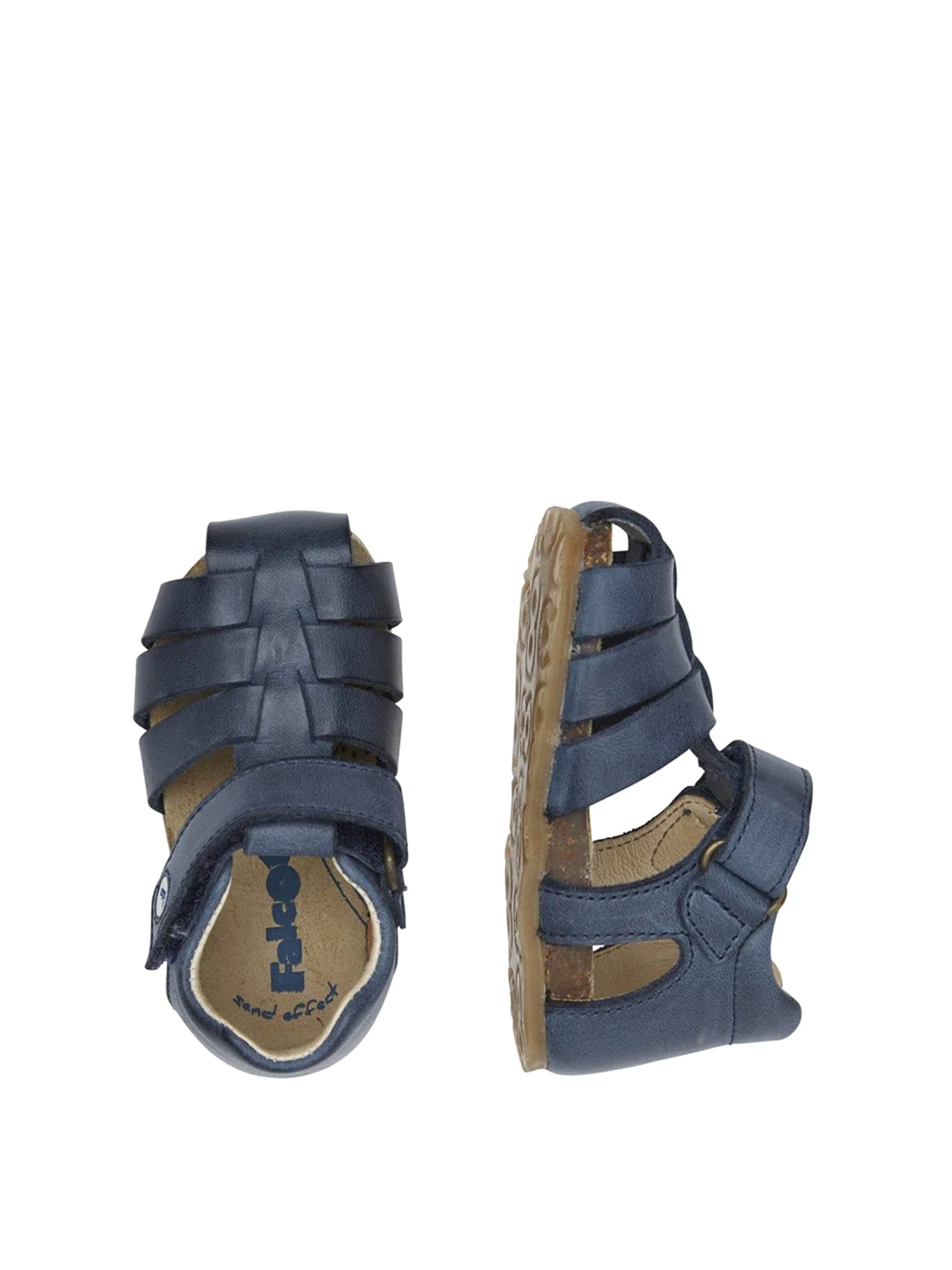 Sandali con strappi Blu Navy Falcotto