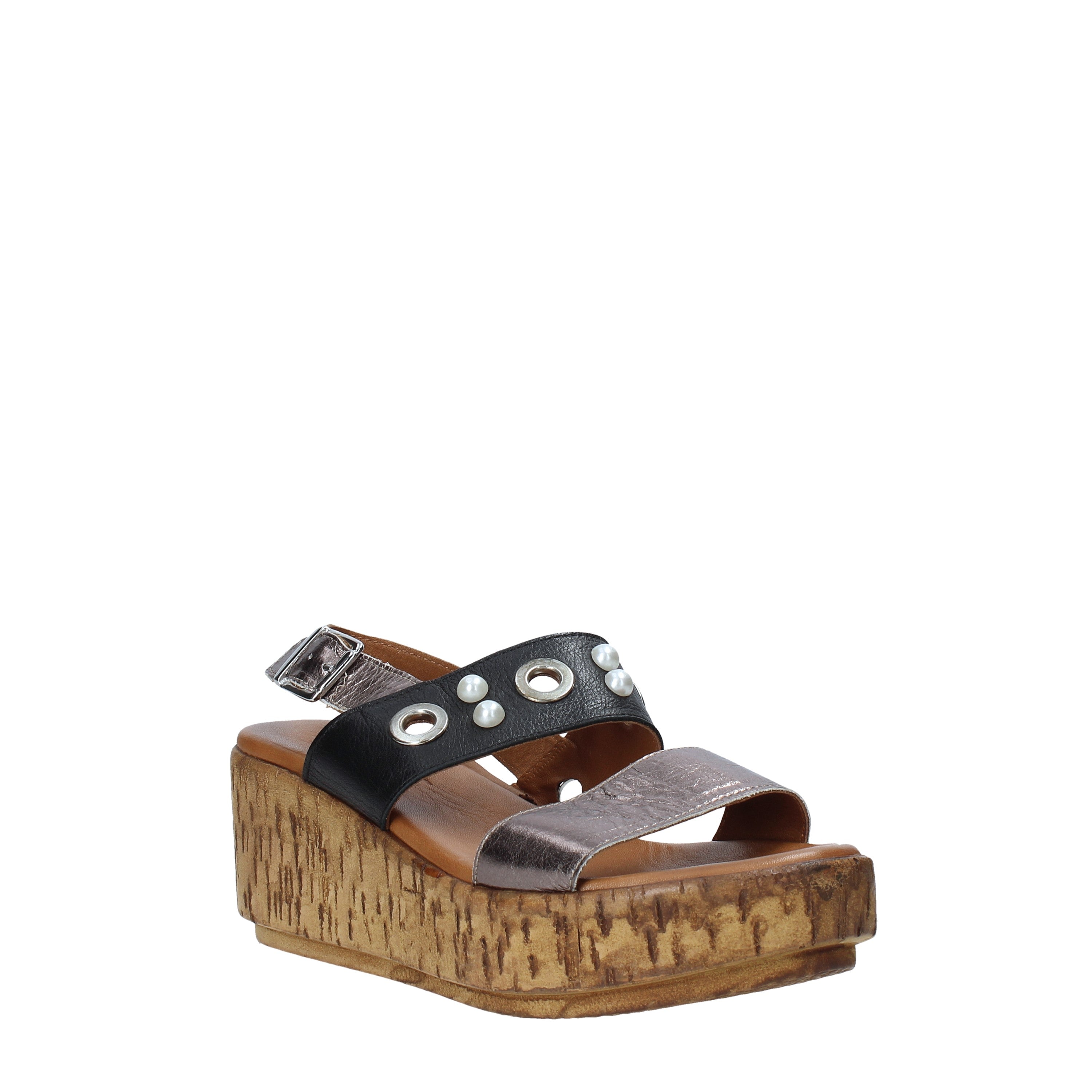 Sandali zeppa Grigio Melluso