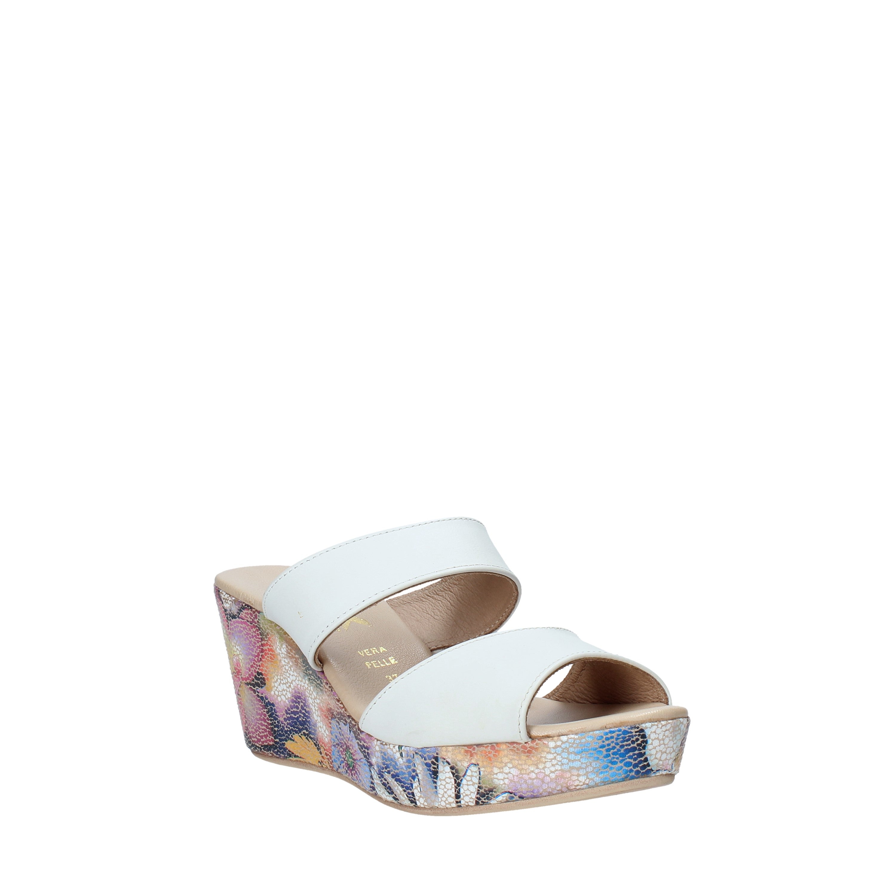 Sandali zeppa Bianco Melluso