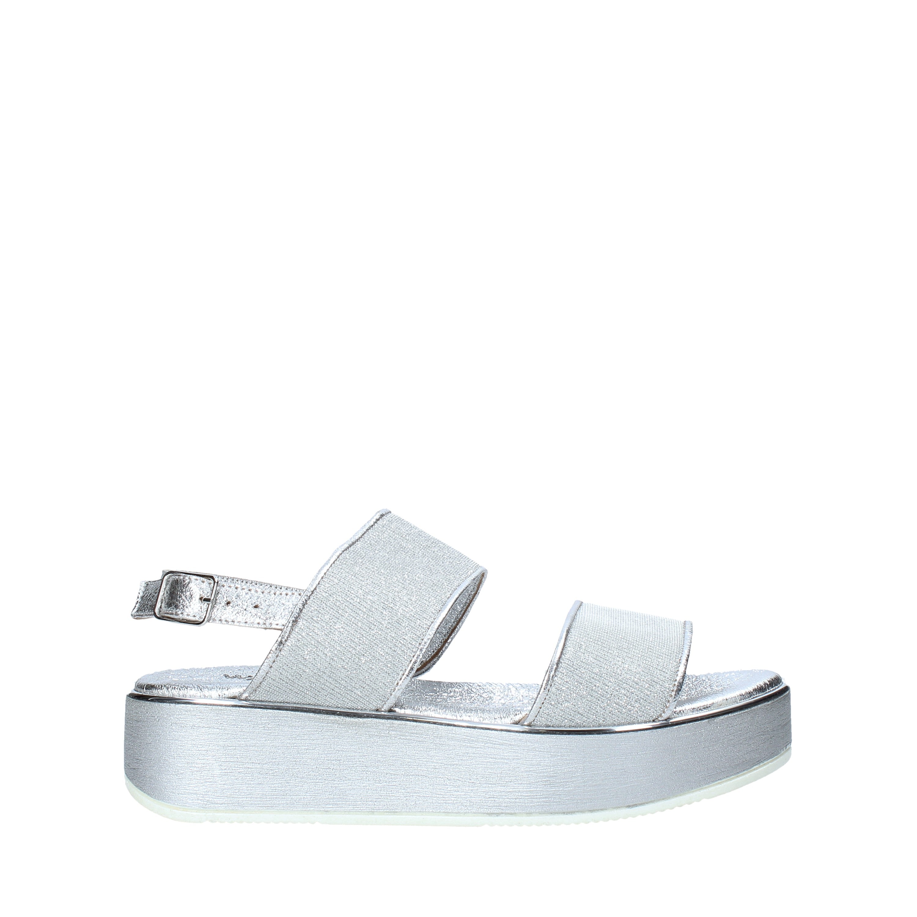 Sandali zeppa Argento Melluso