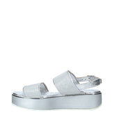 Sandali zeppa Argento Melluso