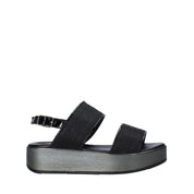 Sandali zeppa Nero Melluso