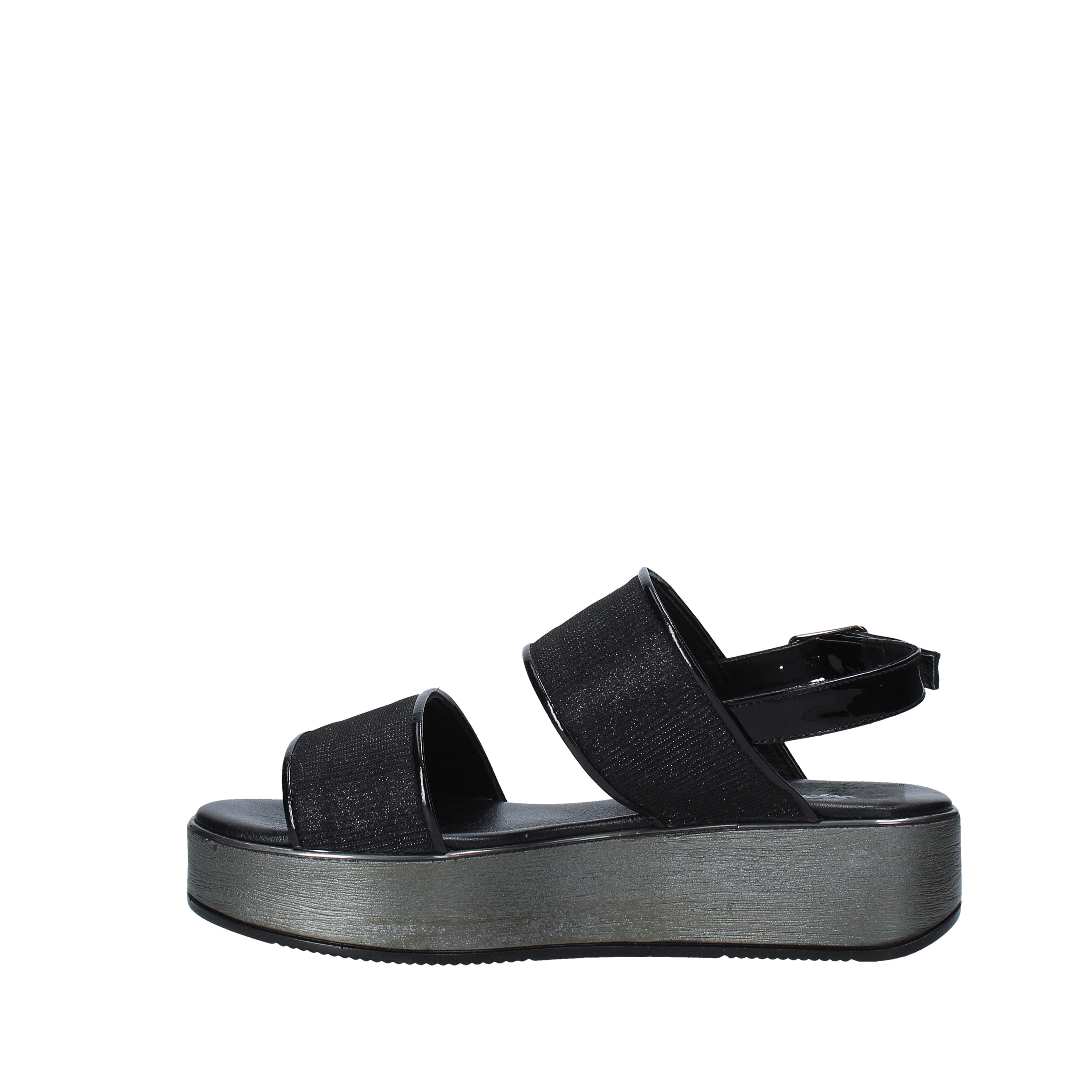 Sandali zeppa Nero Melluso