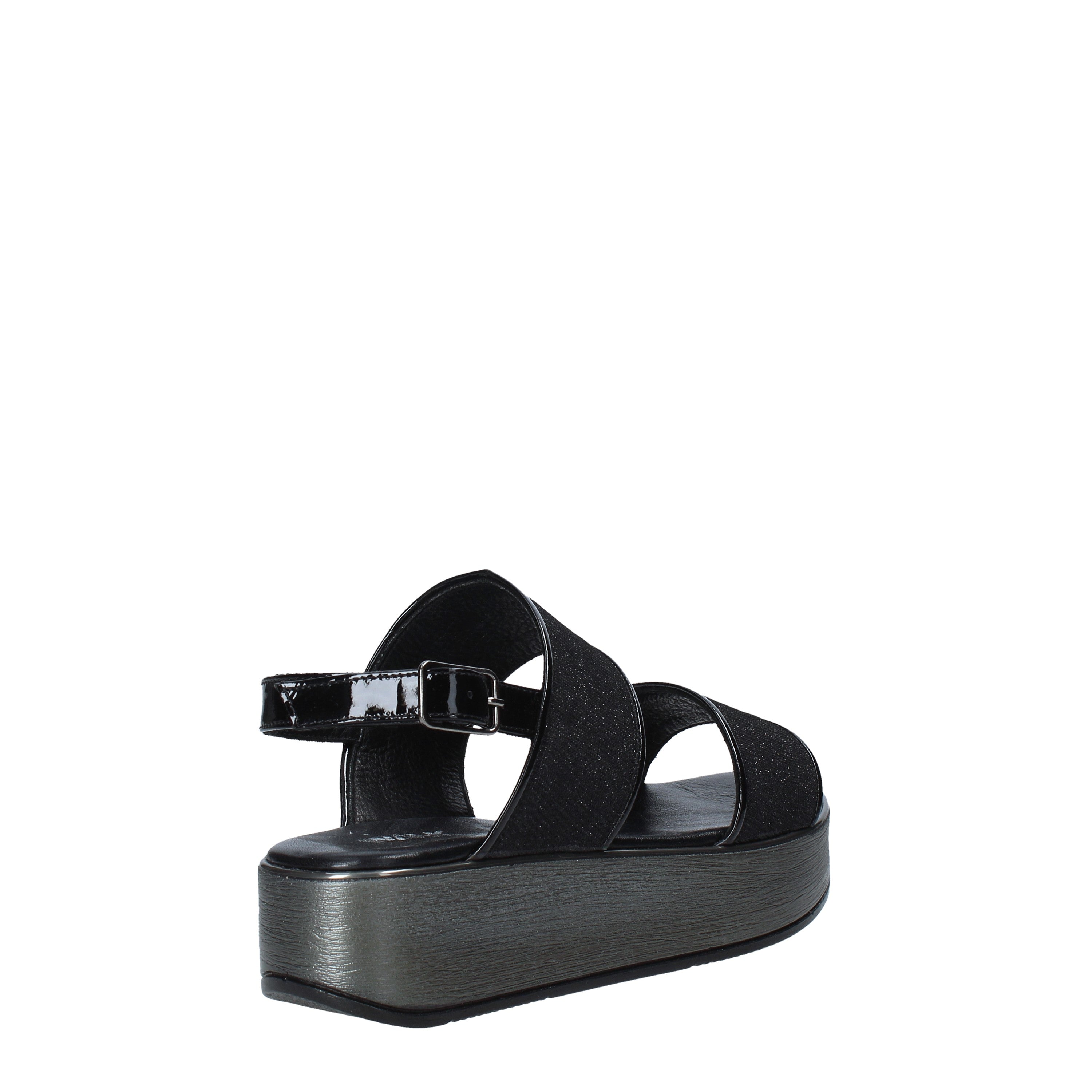 Sandali zeppa Nero Melluso