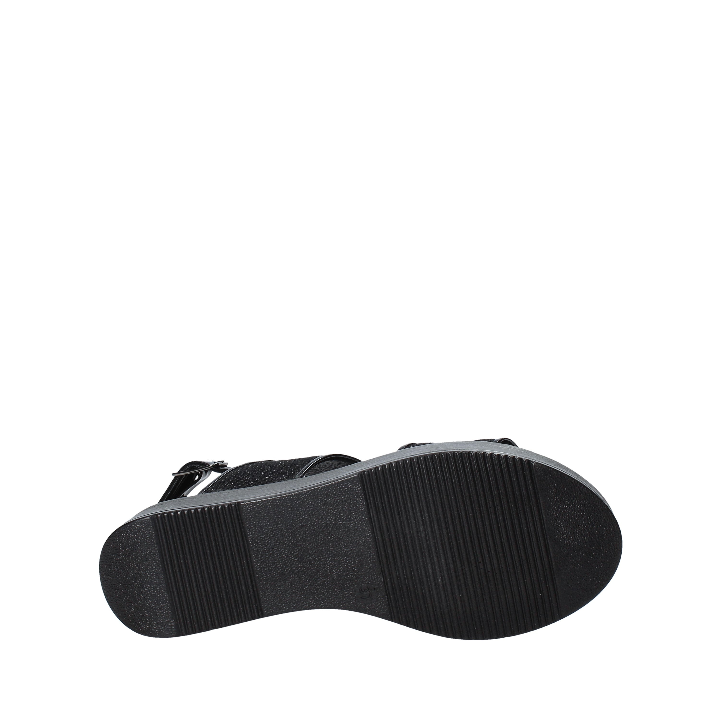 Sandali zeppa Nero Melluso