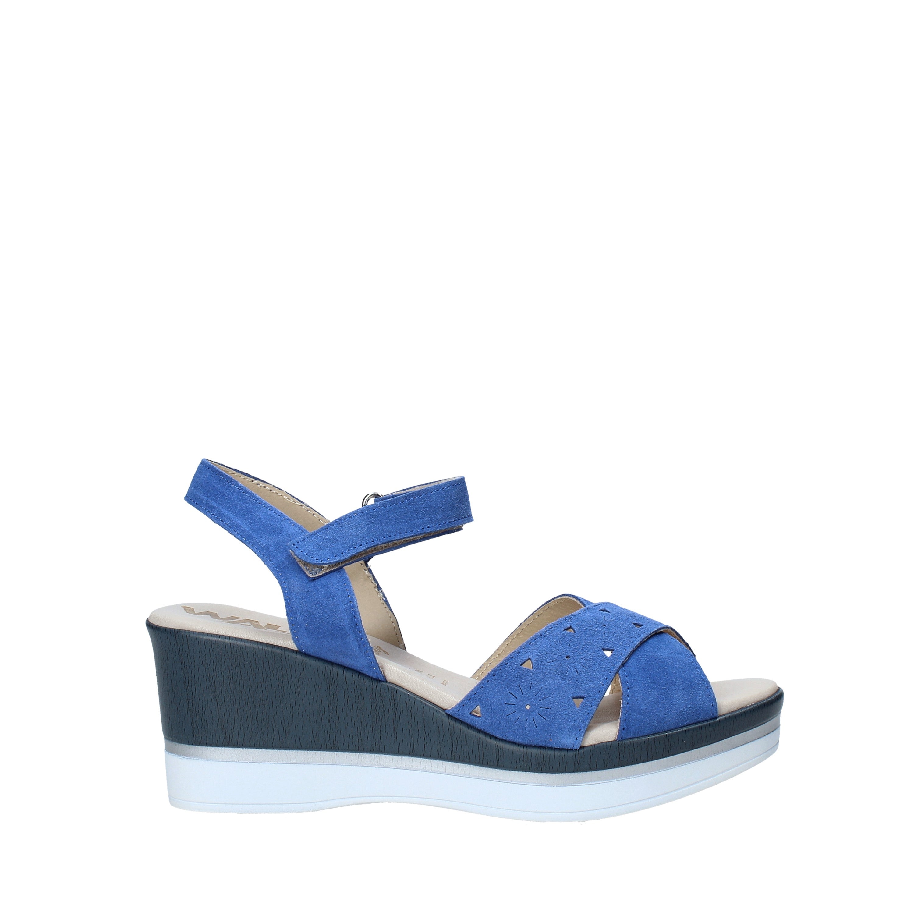 Sandali clearance zeppa blu