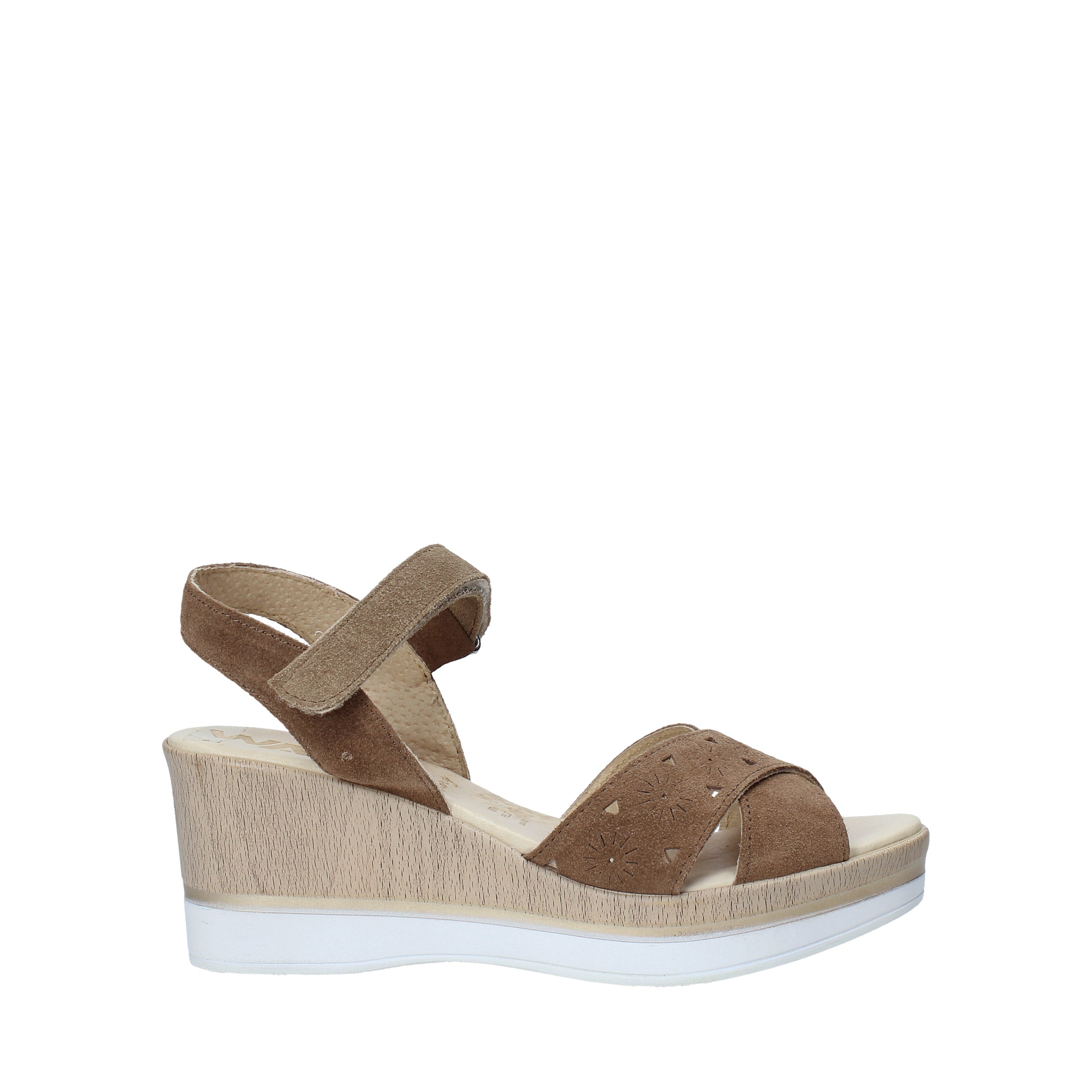 Sandali zeppa Marrone Melluso