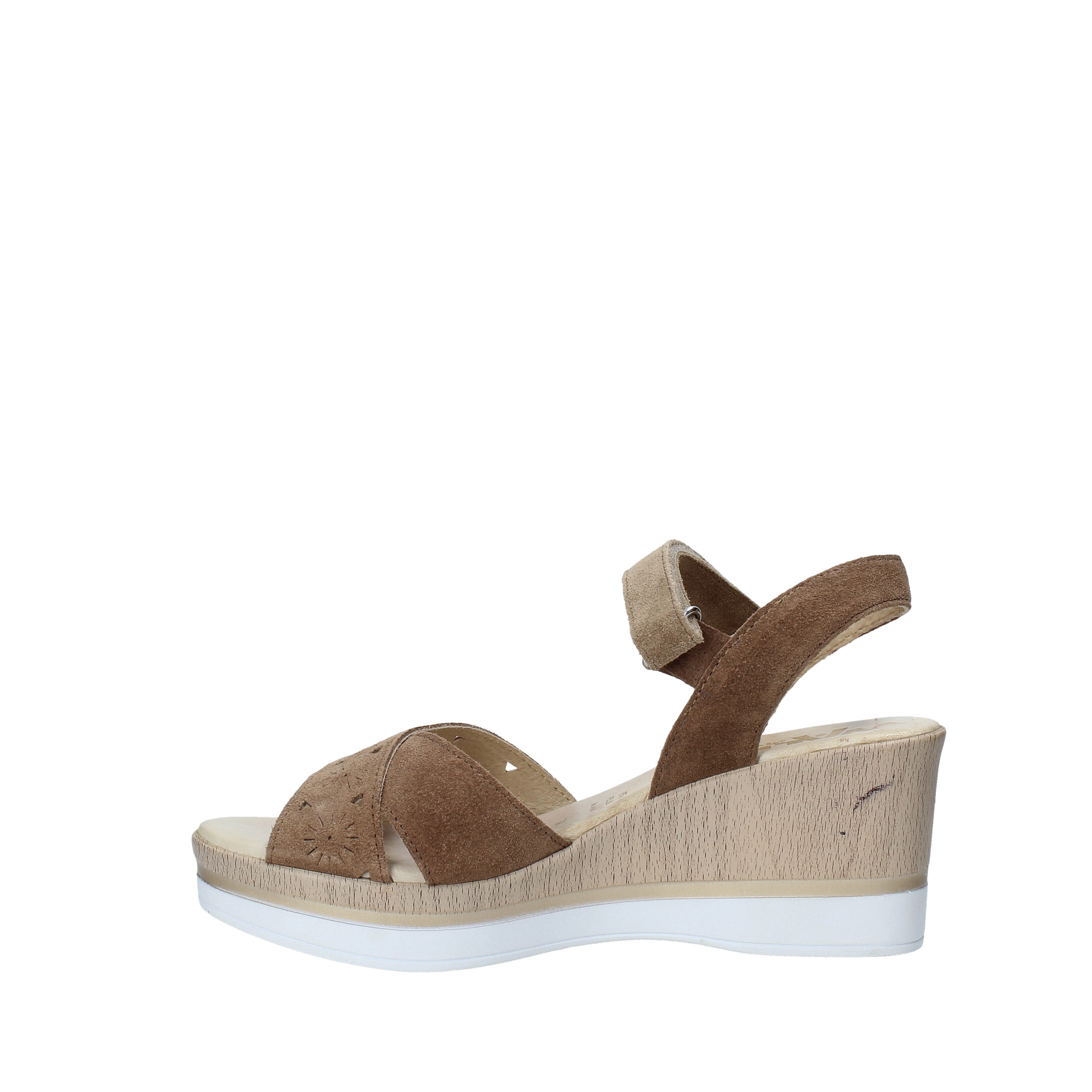 Sandali zeppa Marrone Melluso