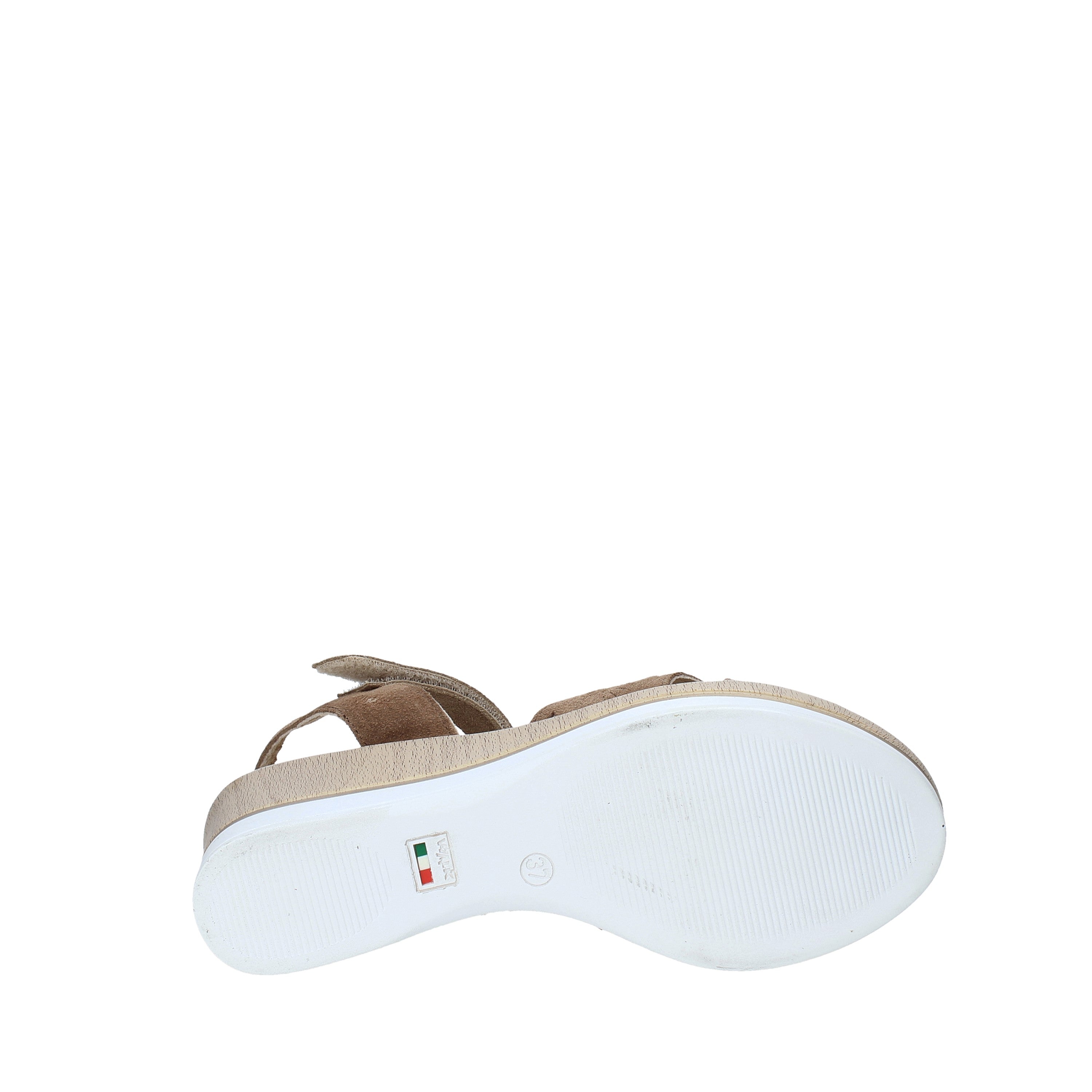 Sandali zeppa Marrone Melluso