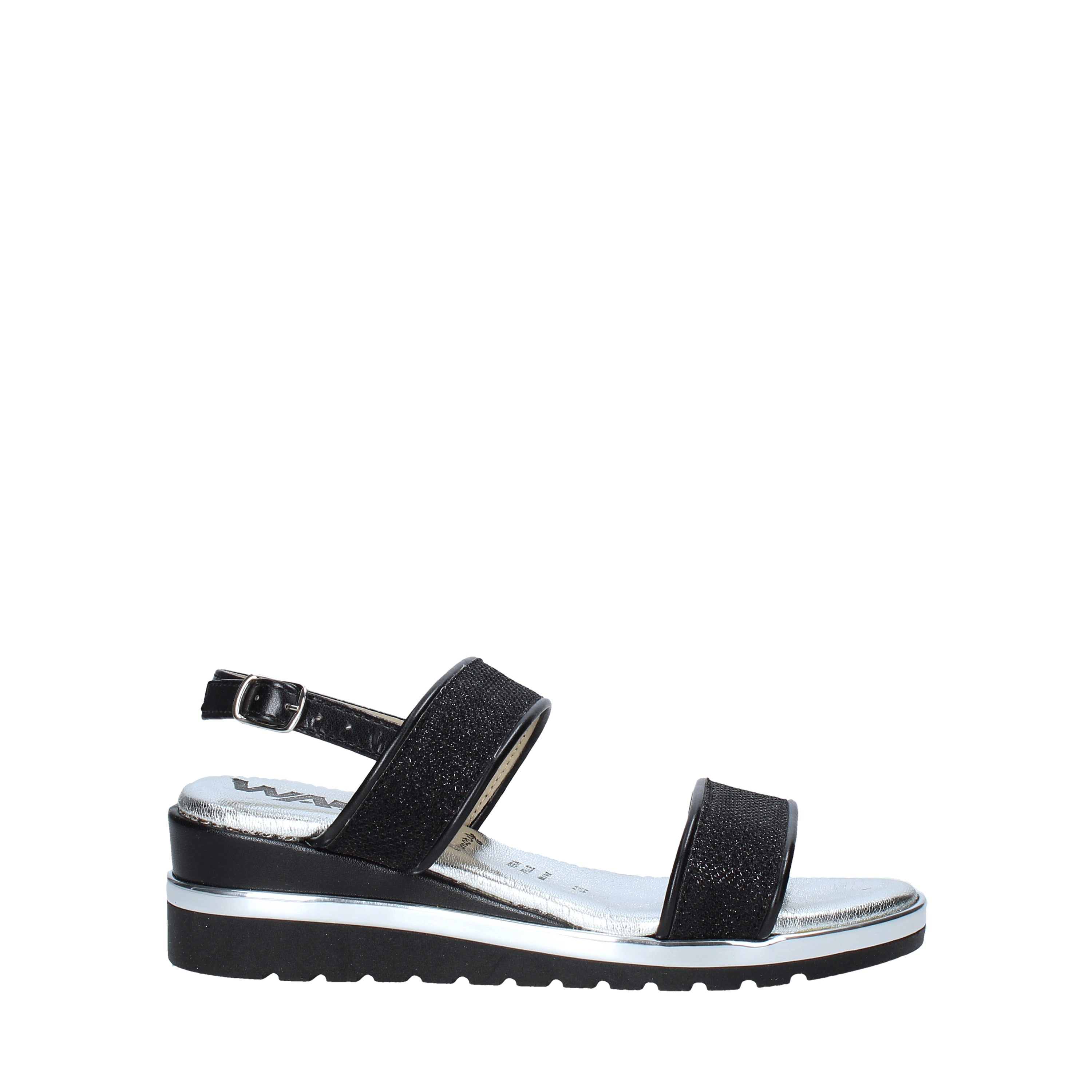 Sandali zeppa Nero Melluso