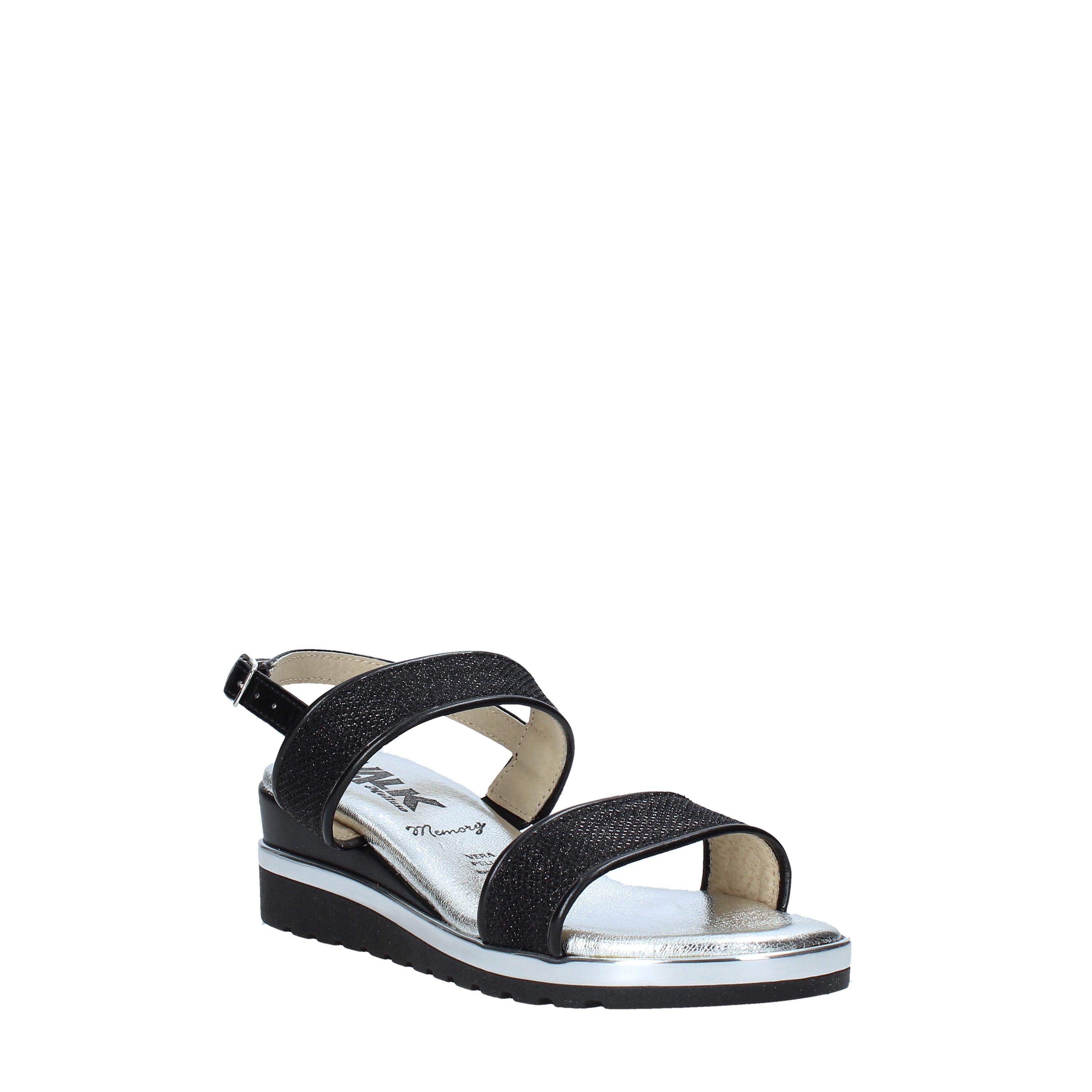 Sandali zeppa Nero Melluso