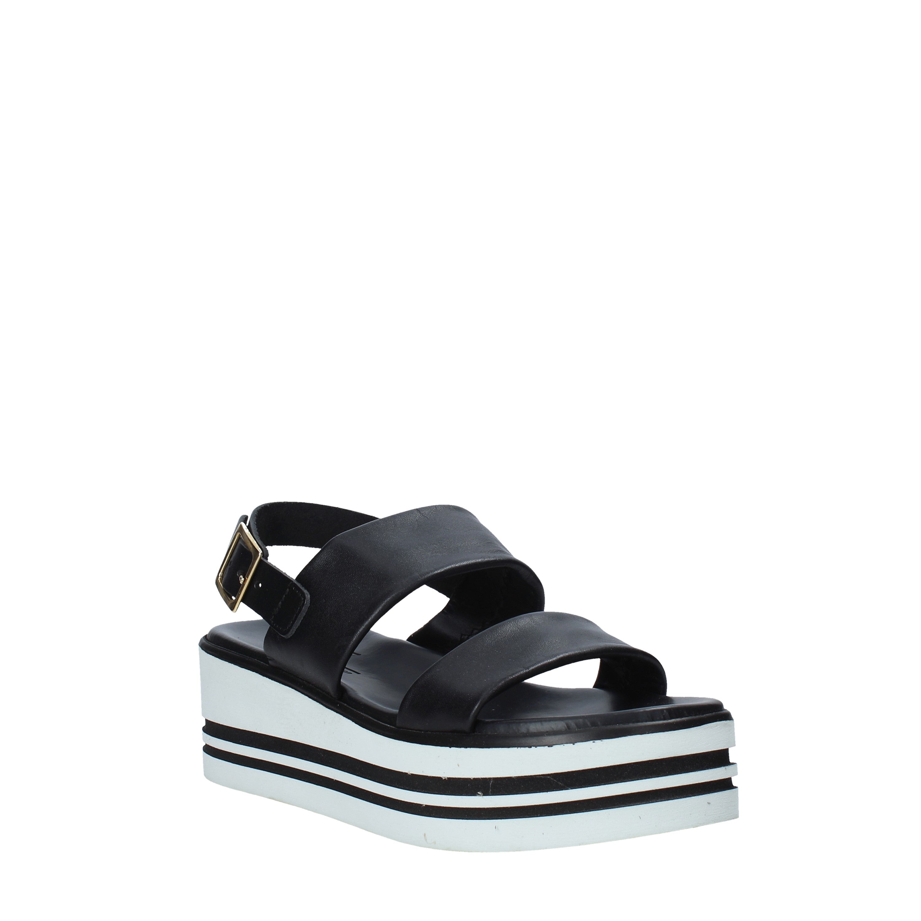 Sandali zeppa Nero Melluso