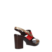 Sandali tacco Rosso Melluso