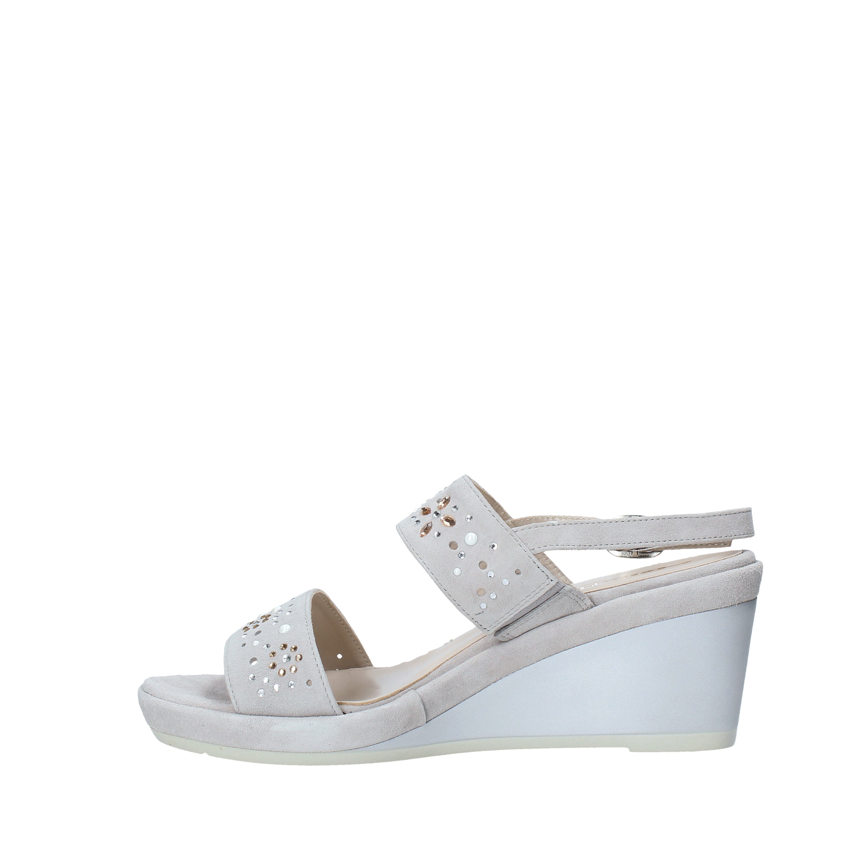 Sandali zeppa Grigio Melluso