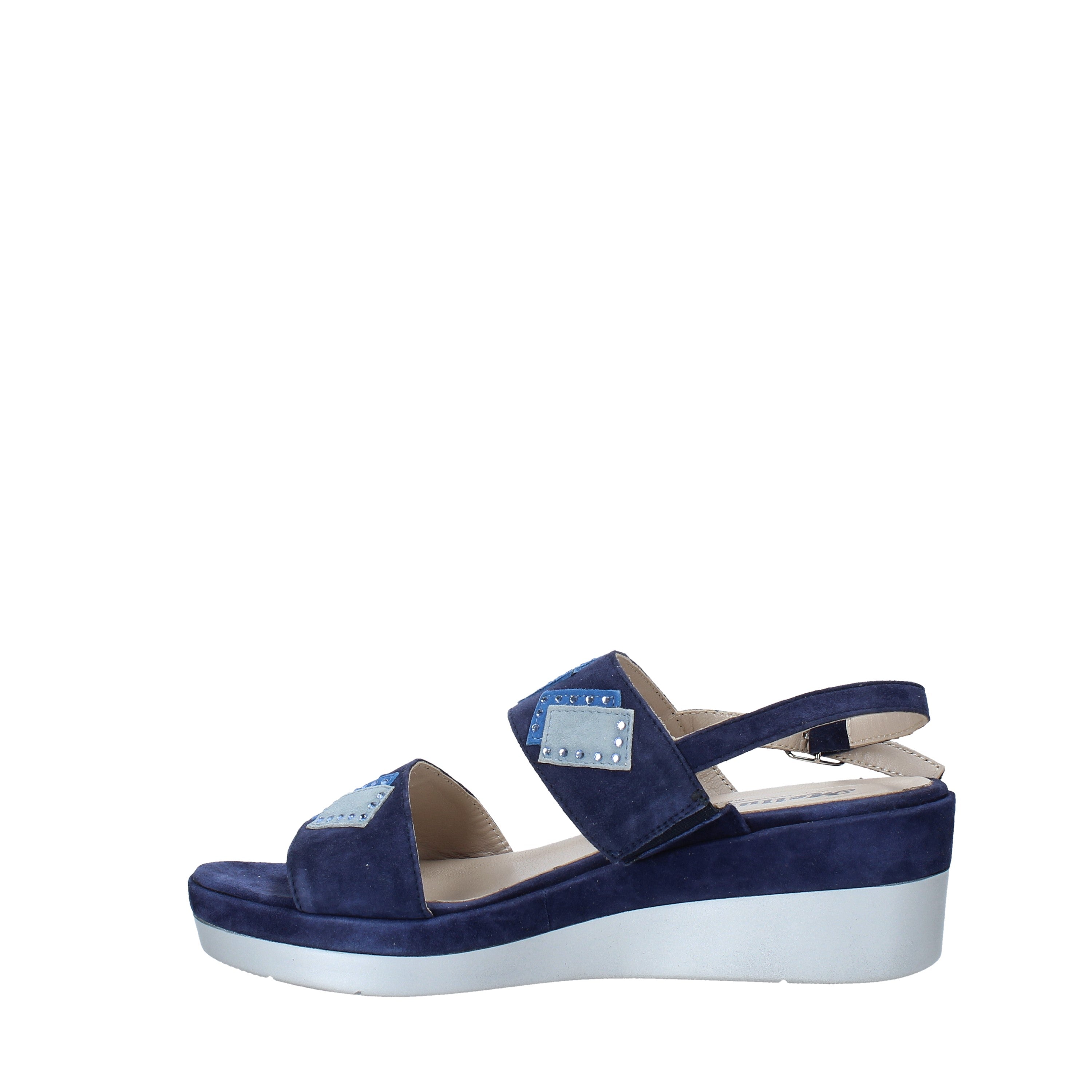 Sandali zeppa Blu Melluso