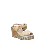 Sandali zeppa Marrone Chiaro Melluso