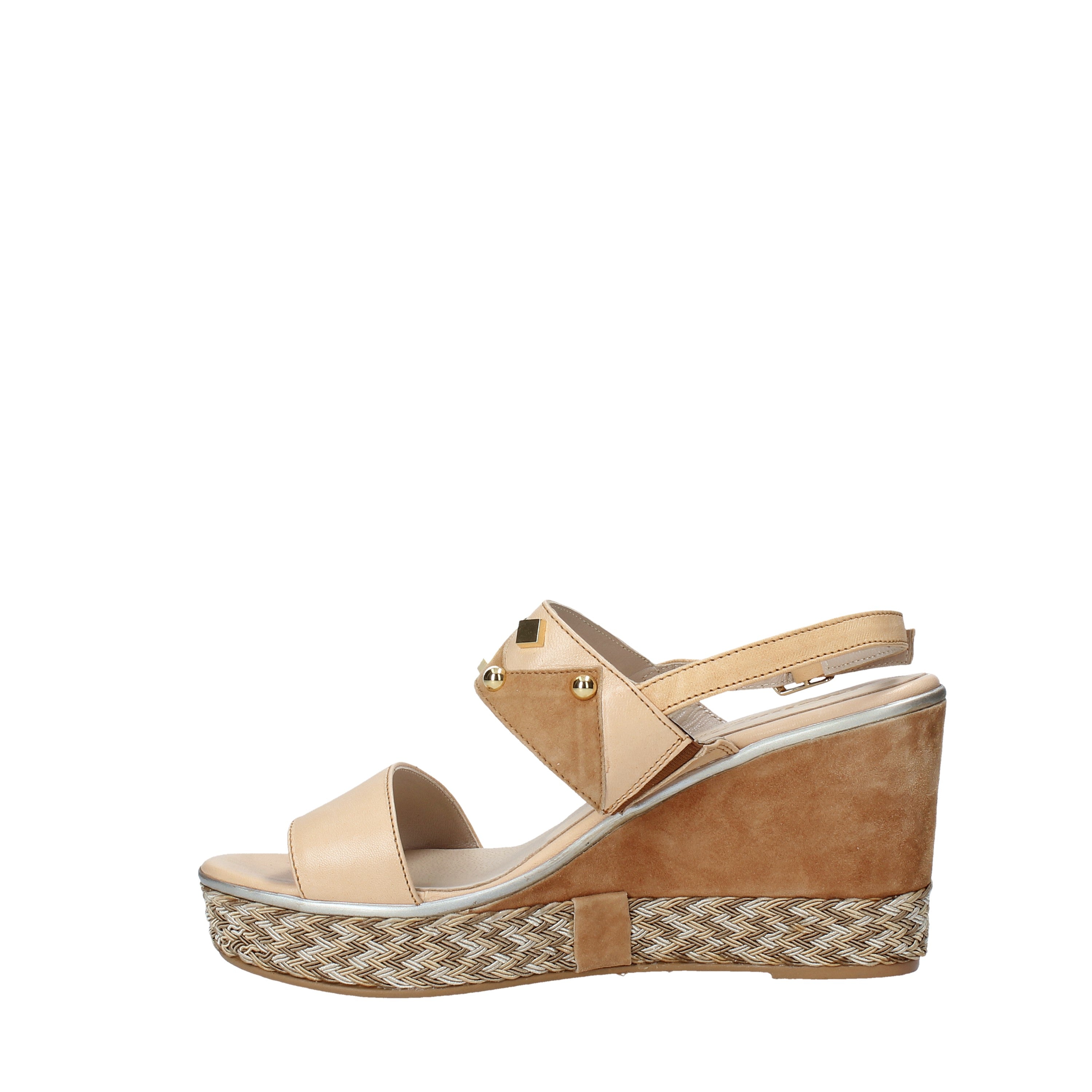 Sandali zeppa Marrone Chiaro Melluso