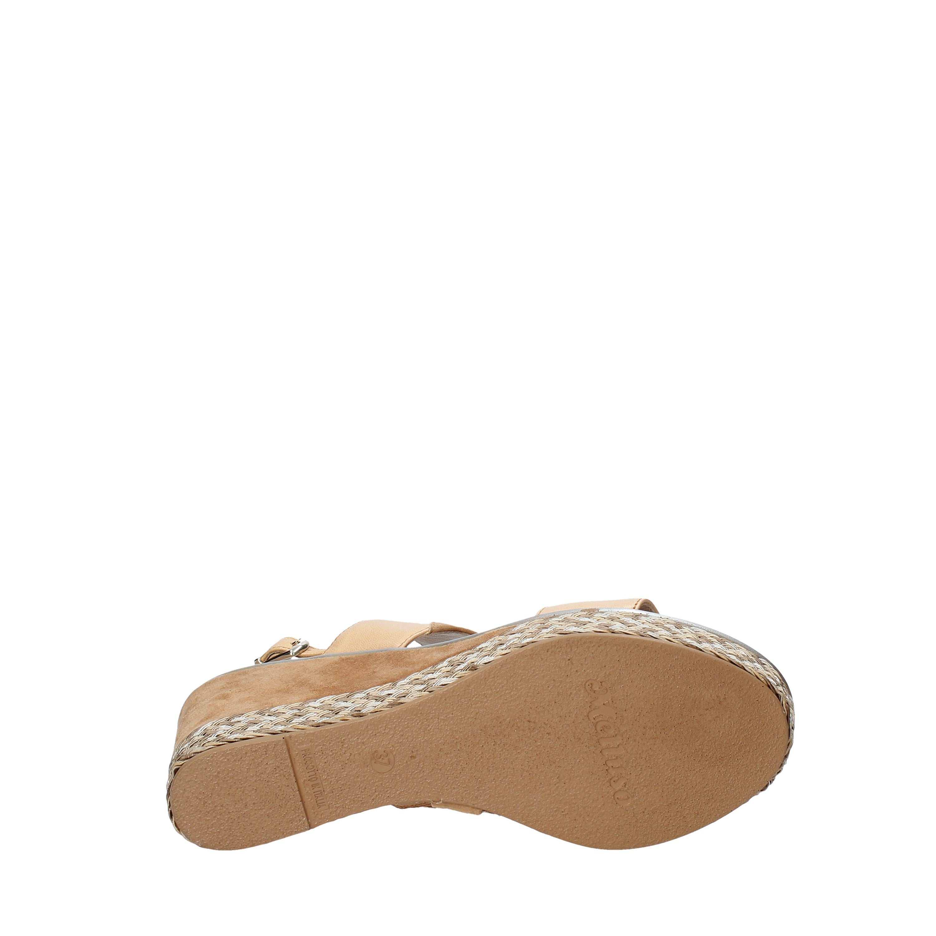 Sandali zeppa Marrone Chiaro Melluso