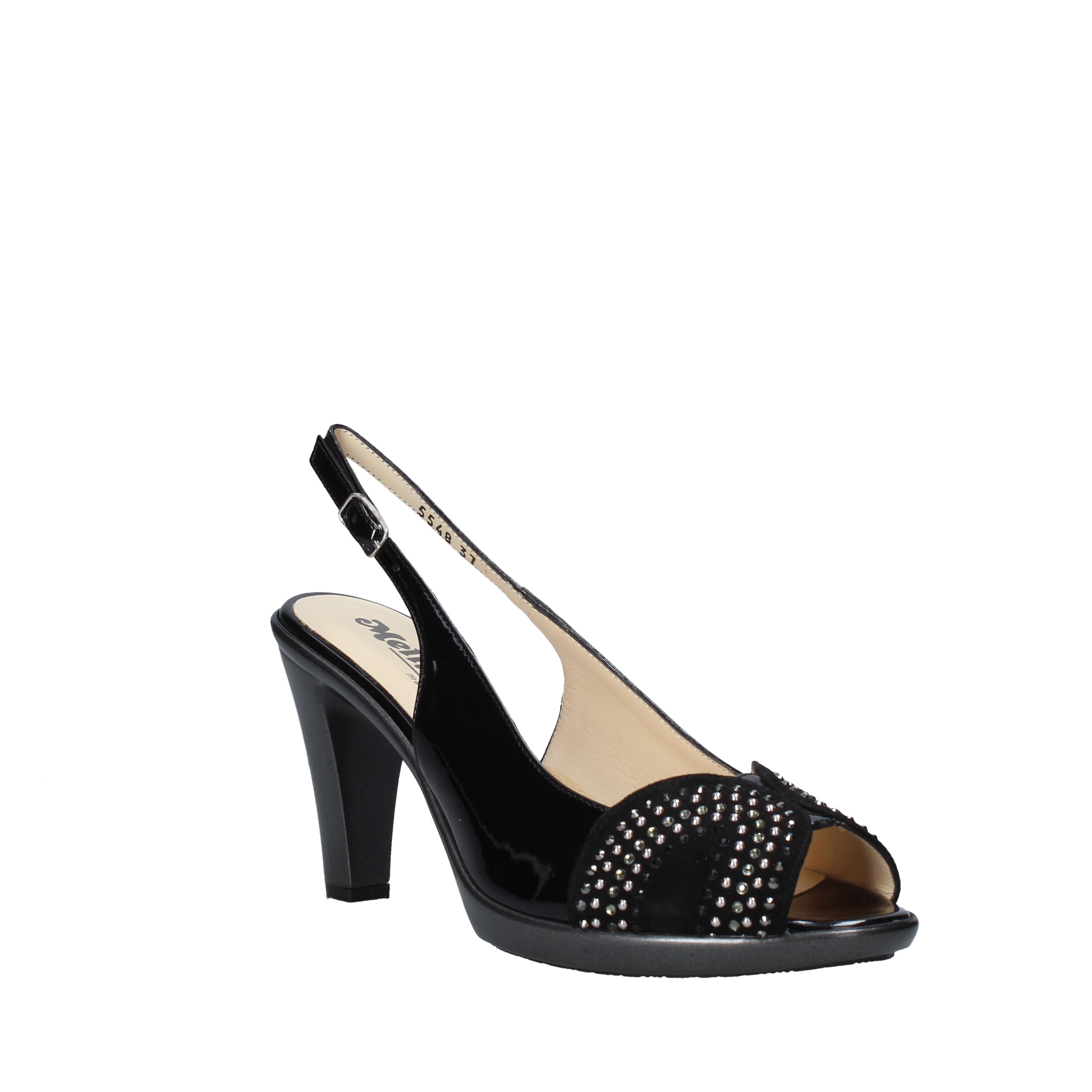 Sandali tacco Nero Melluso