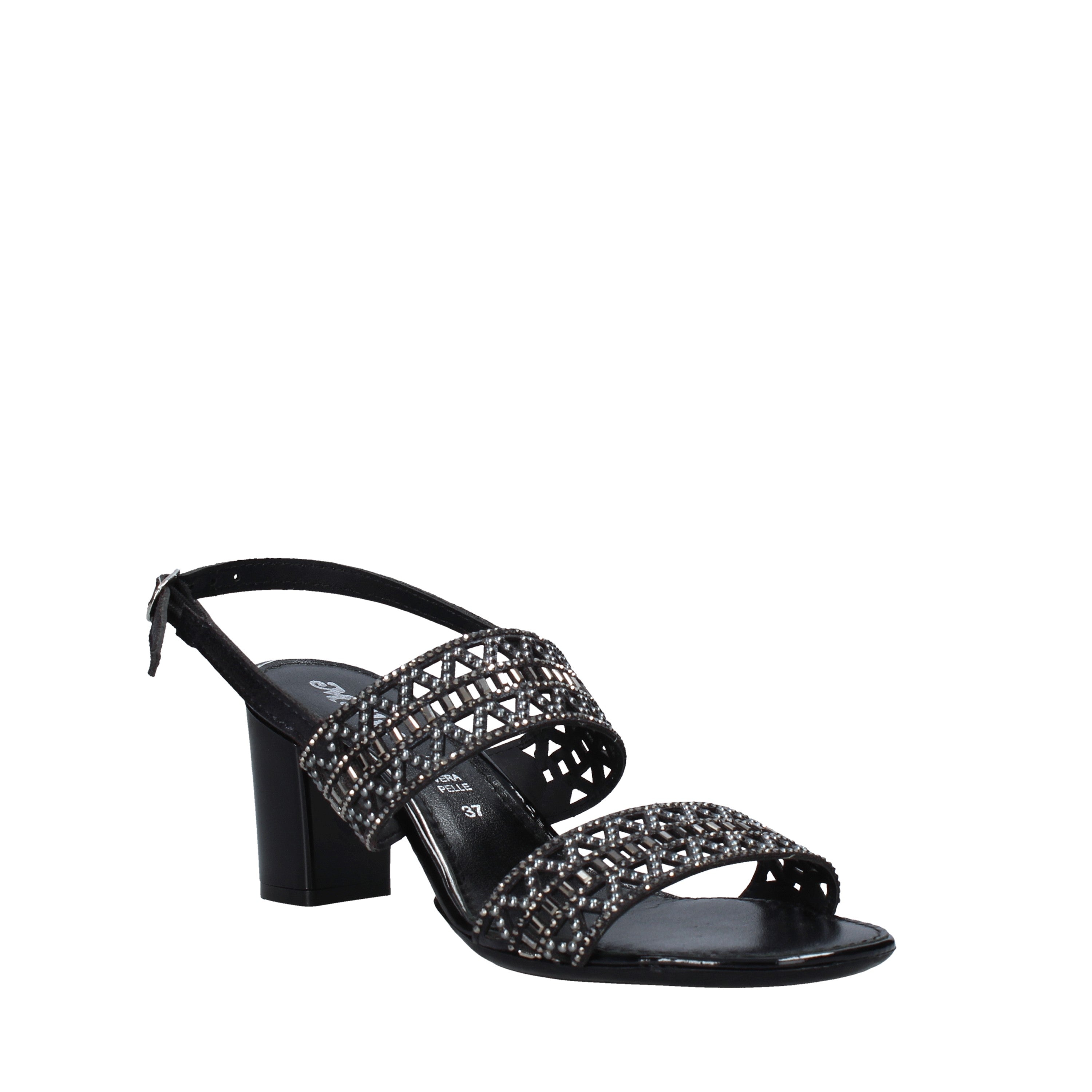 Sandali tacco Nero Melluso