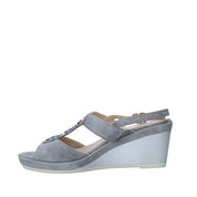 Sandali zeppa Grigio Melluso