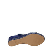 Sandali zeppa Blu Melluso