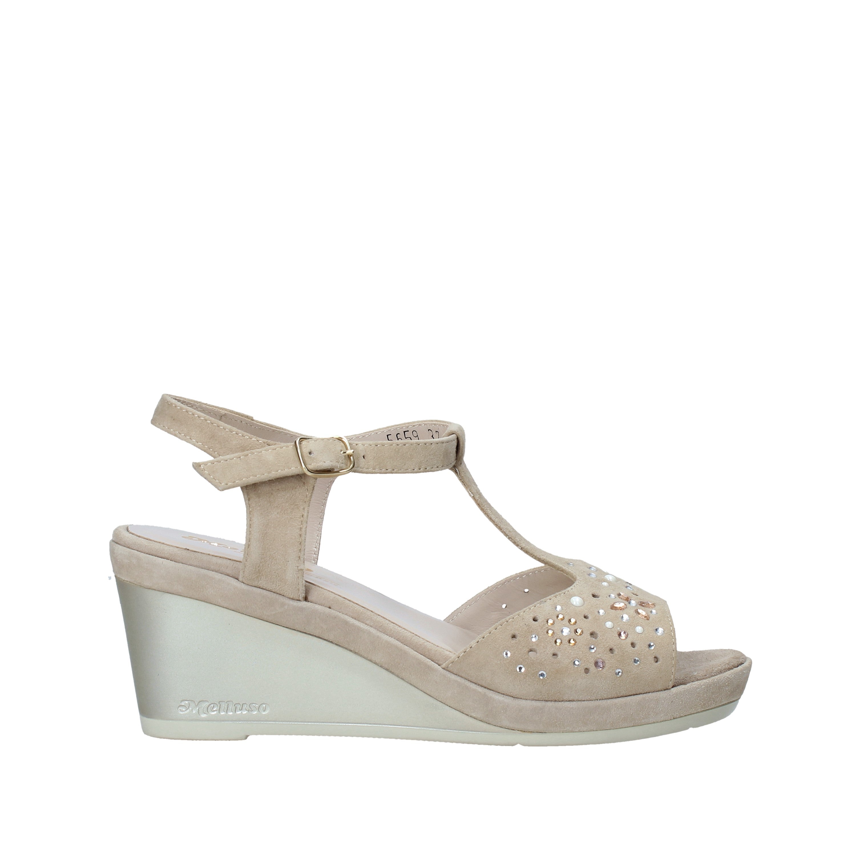 Sandali zeppa Beige Melluso
