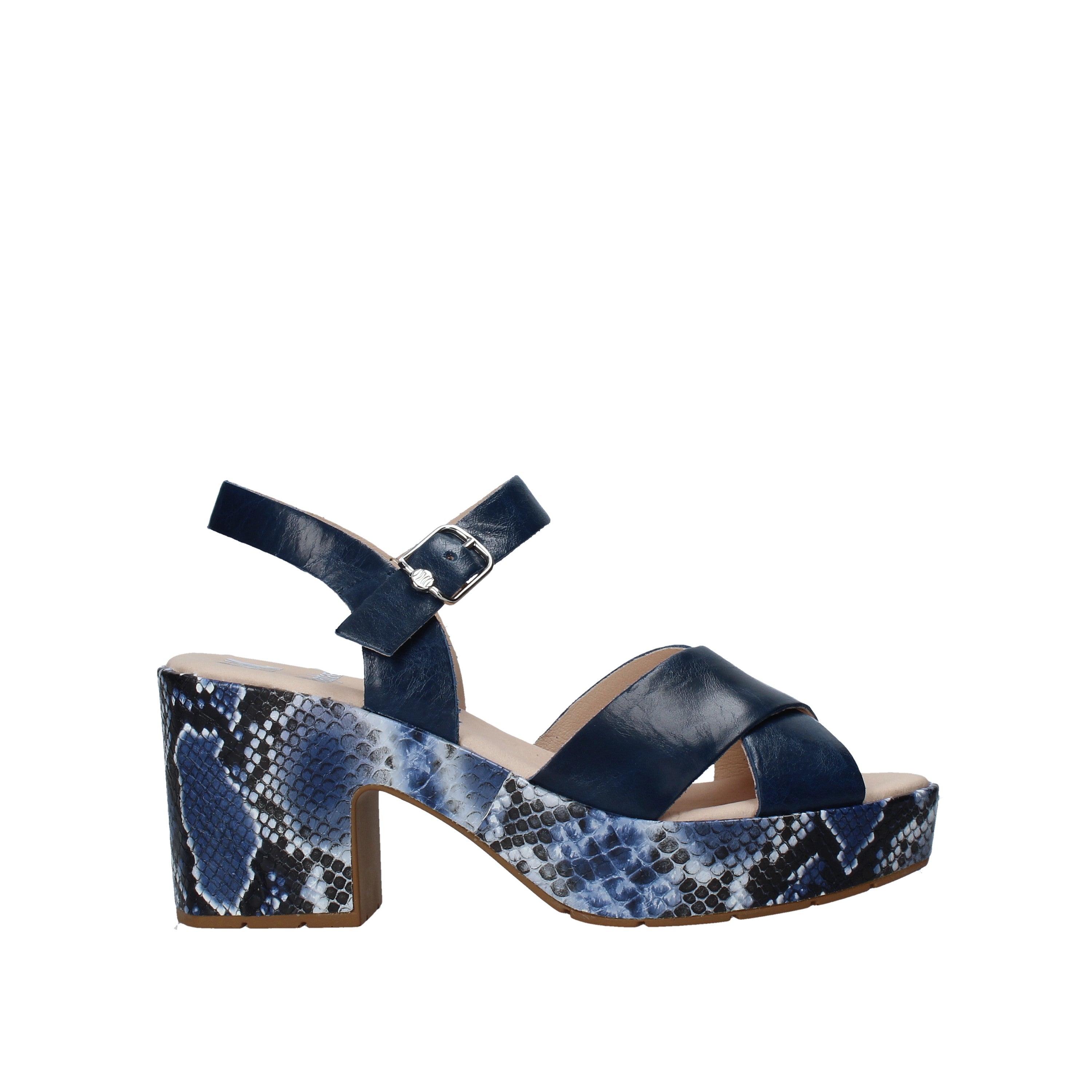 Sandali tacco Blu Callaghan