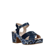 Sandali tacco Blu Callaghan
