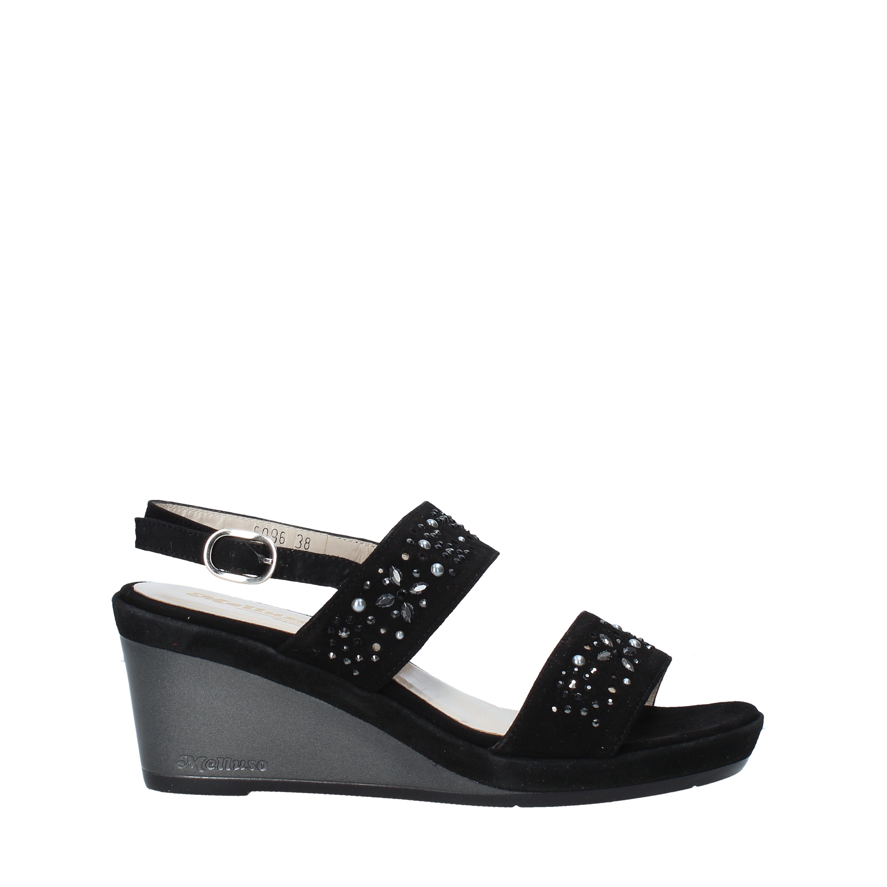 Sandali zeppa Nero Melluso