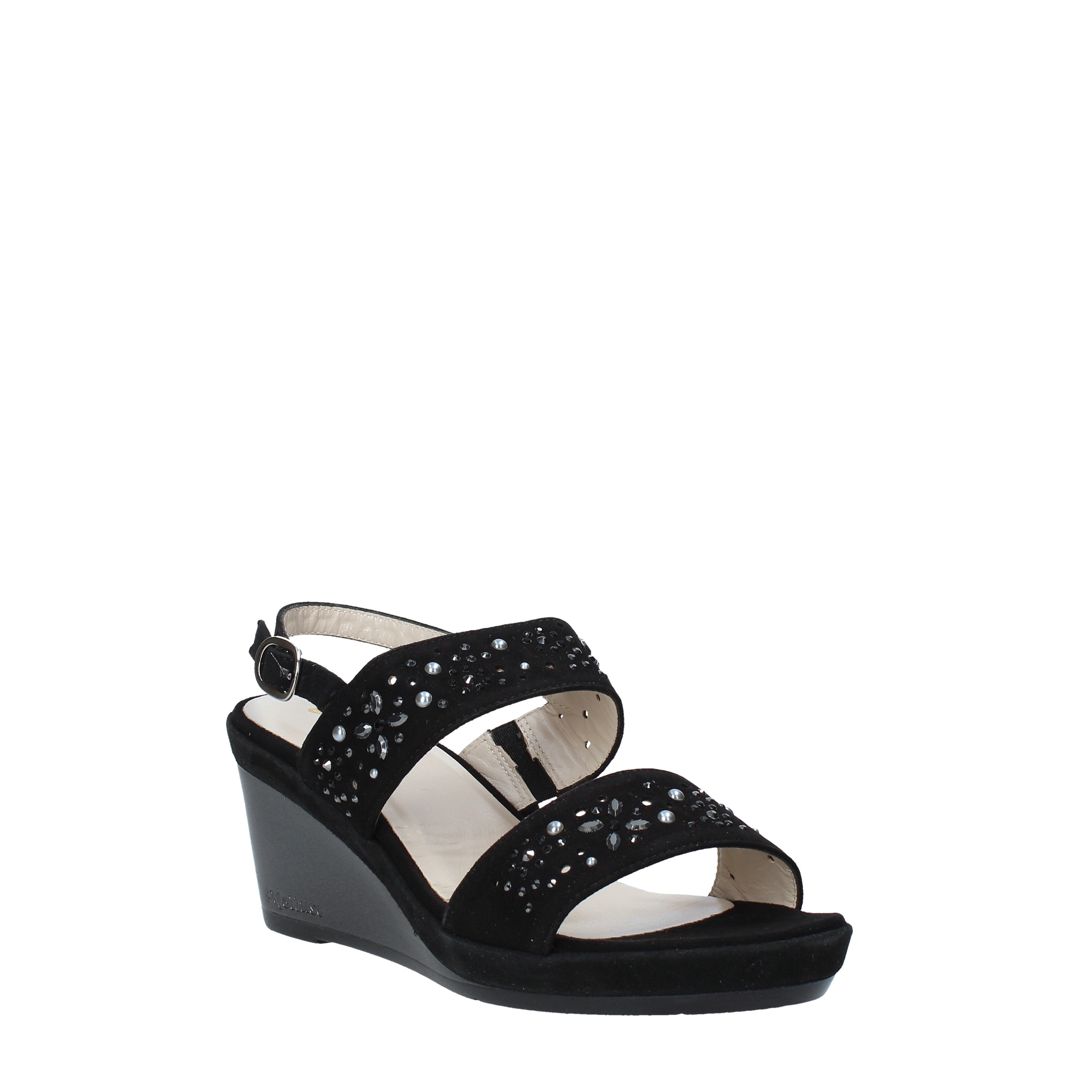 Sandali zeppa Nero Melluso