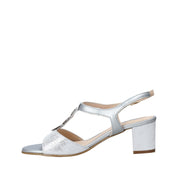 Sandali tacco Argento Melluso