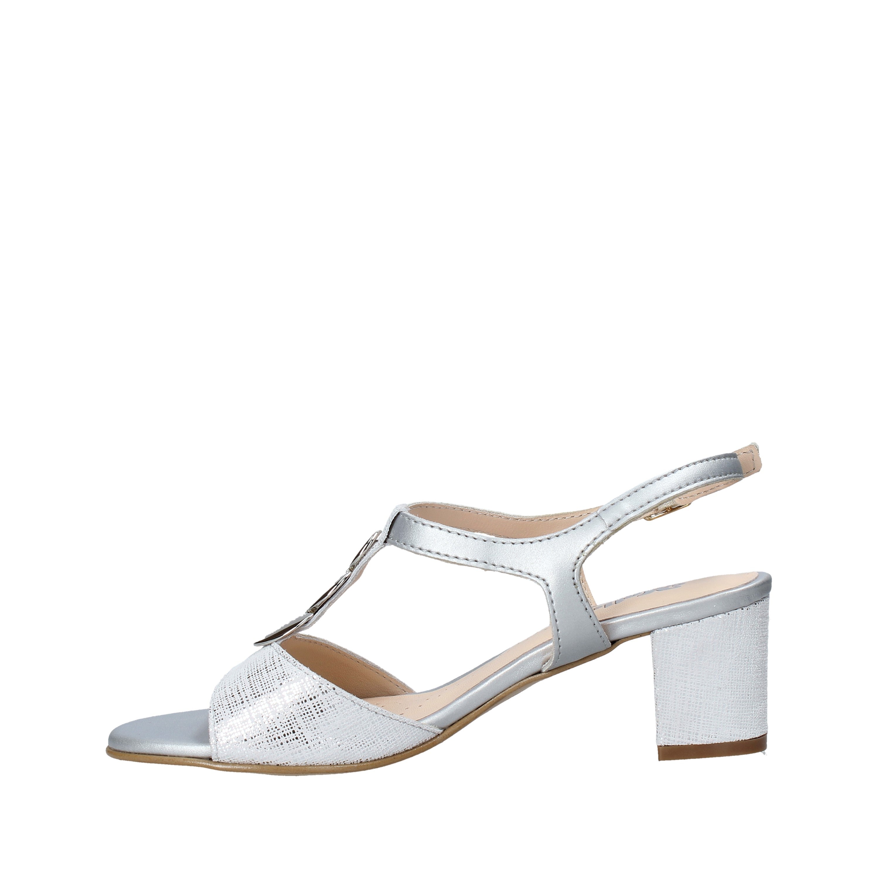 Sandali tacco Argento Melluso