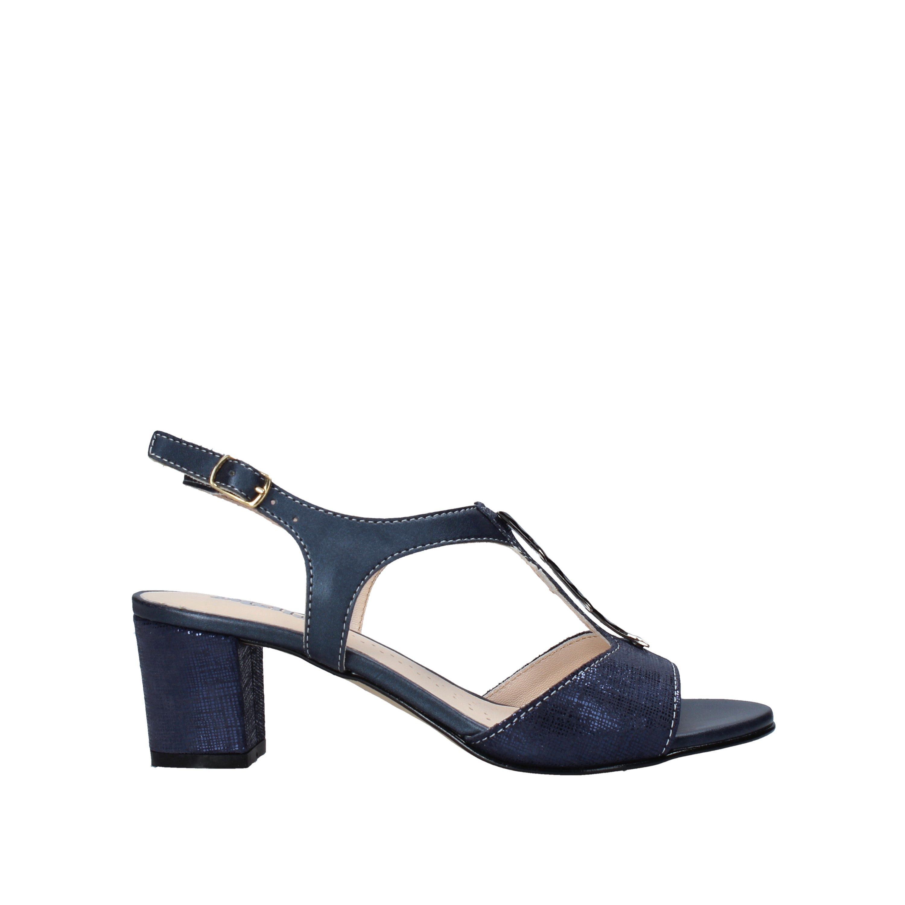 Sandali tacco Blu Melluso