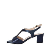 Sandali tacco Blu Melluso