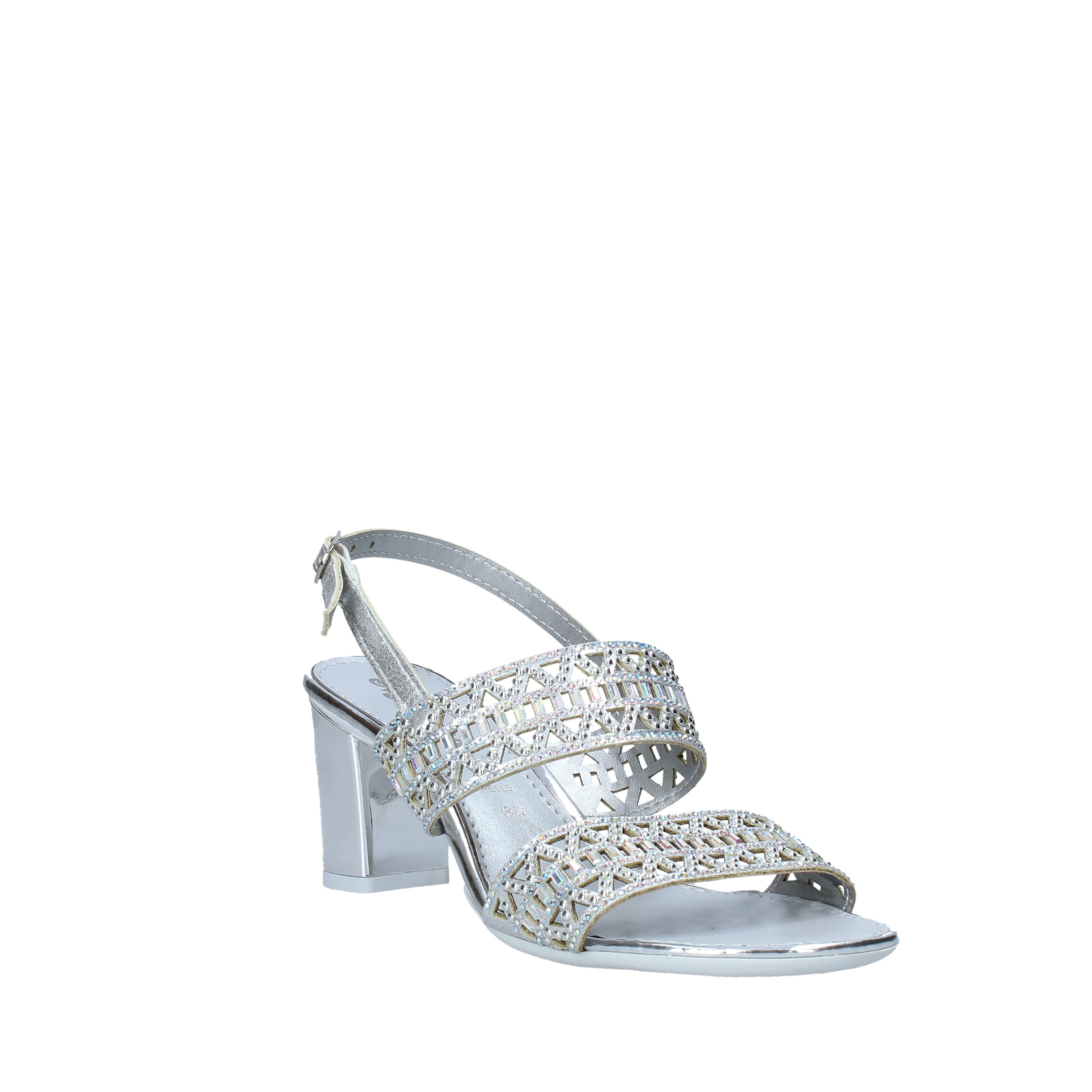 Sandali tacco Argentato Melluso