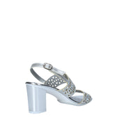 Sandali tacco Argentato Melluso