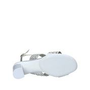 Sandali tacco Argentato Melluso