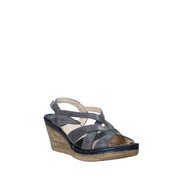 Sandali zeppa Blu Melluso