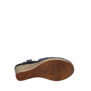 Sandali zeppa Blu Melluso