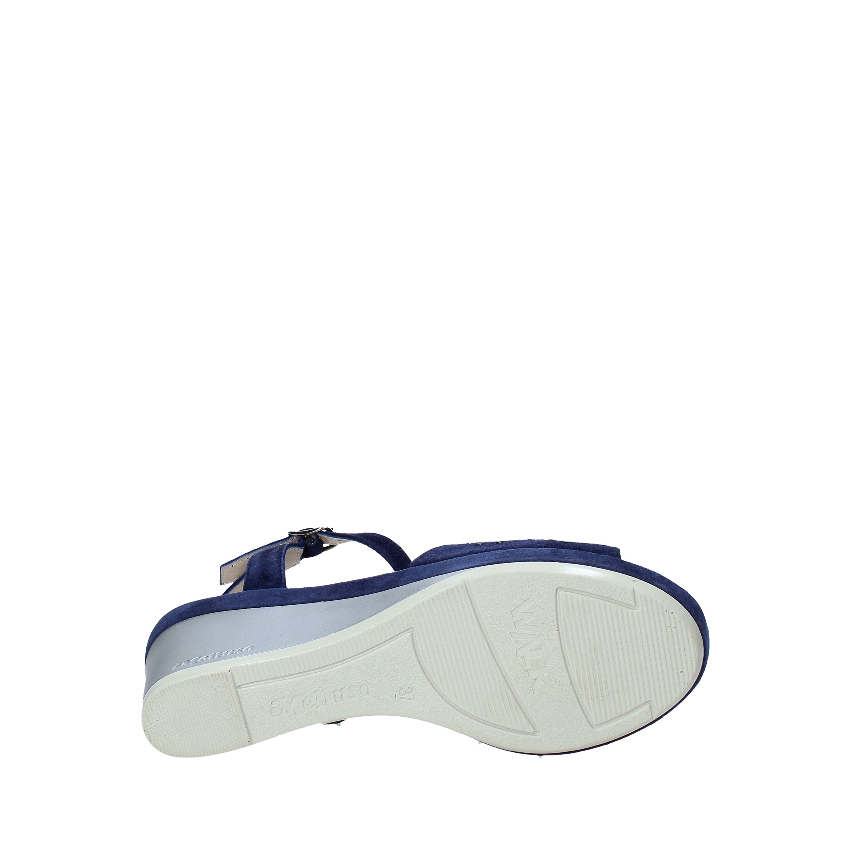 Sandali zeppa Blu Melluso