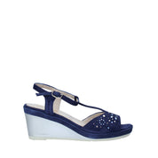 Sandali zeppa Blu Melluso
