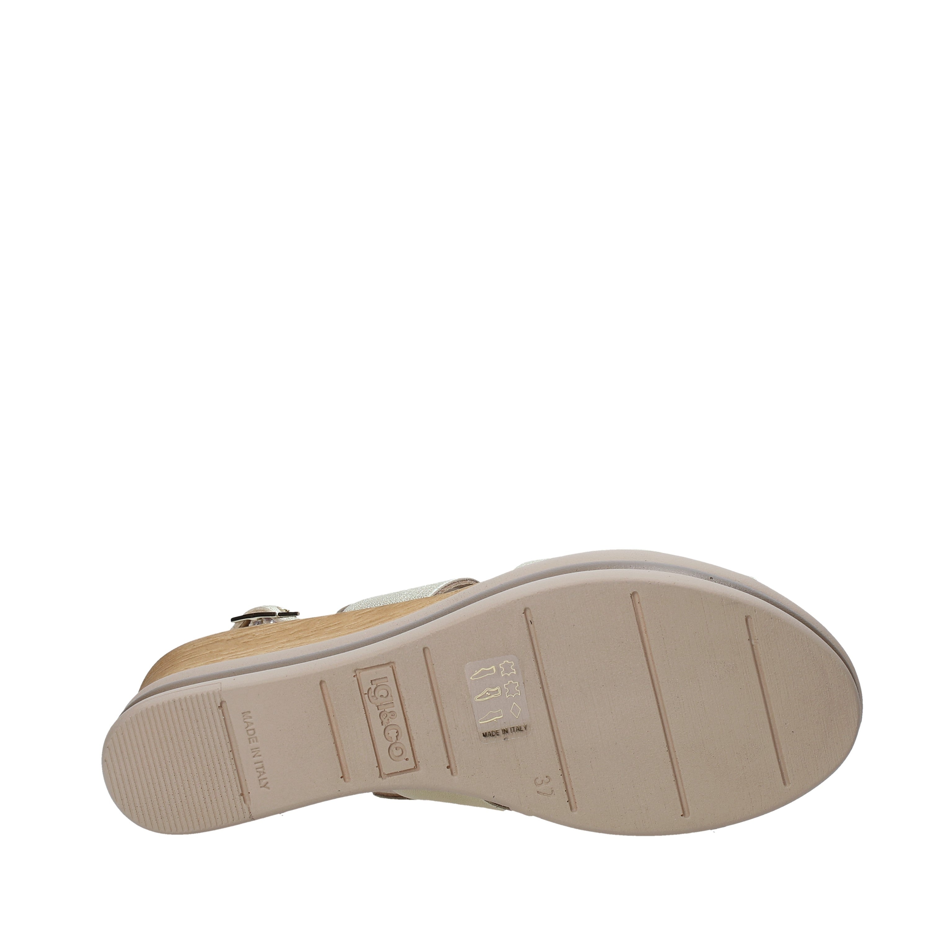 Sandali zeppa Dorato Igi&co