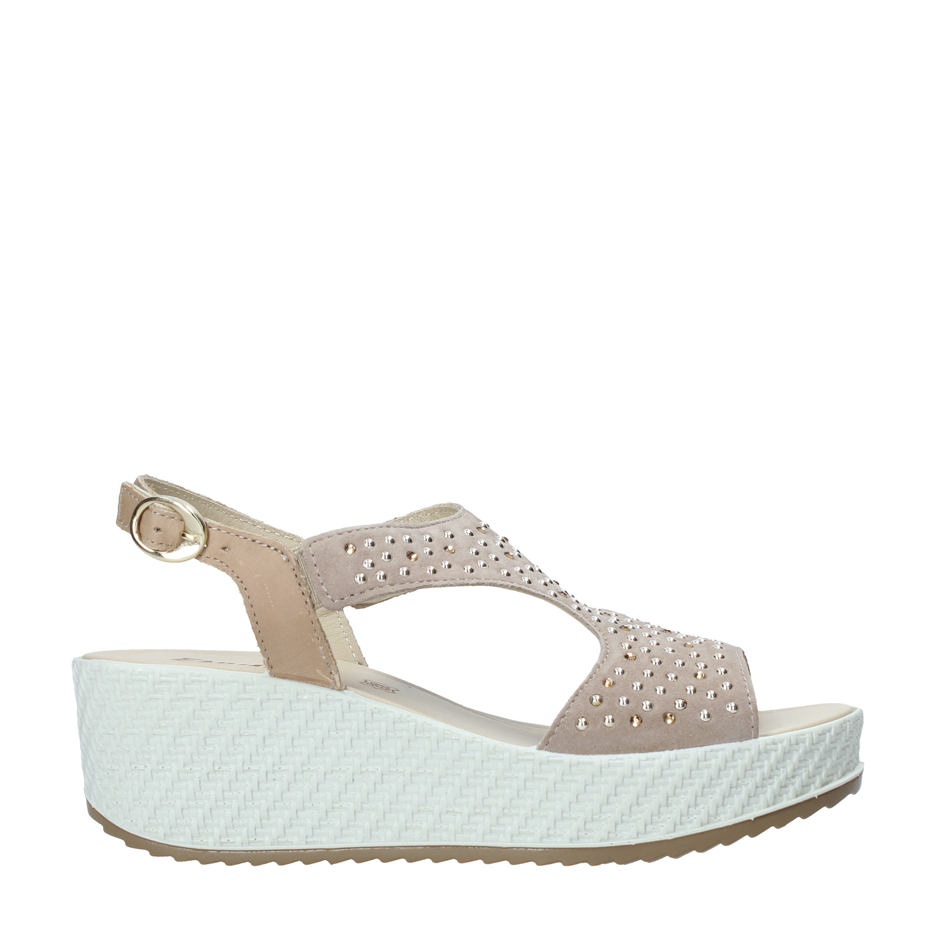 Sandali zeppa Beige Enval