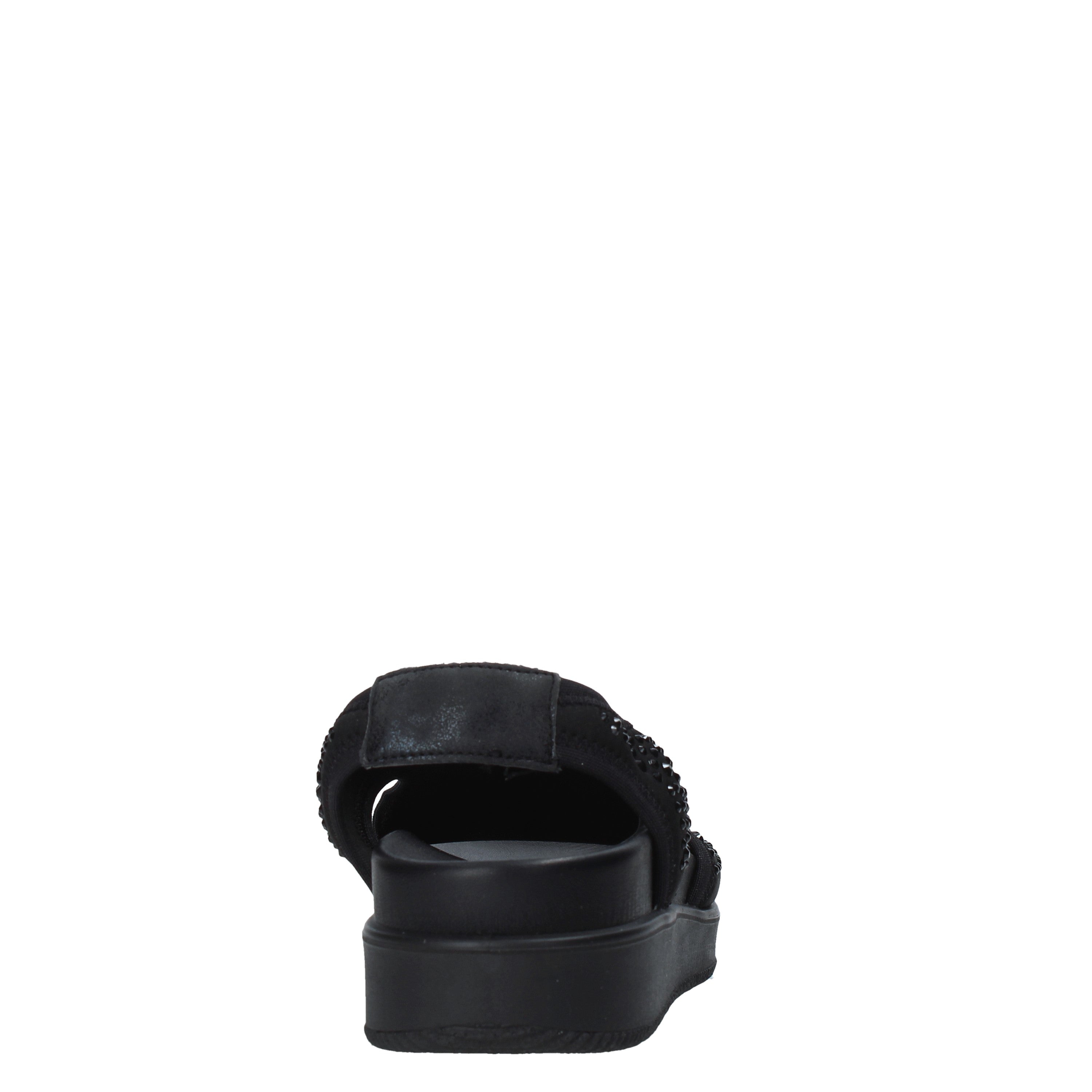 Sandali zeppa Nero Enval