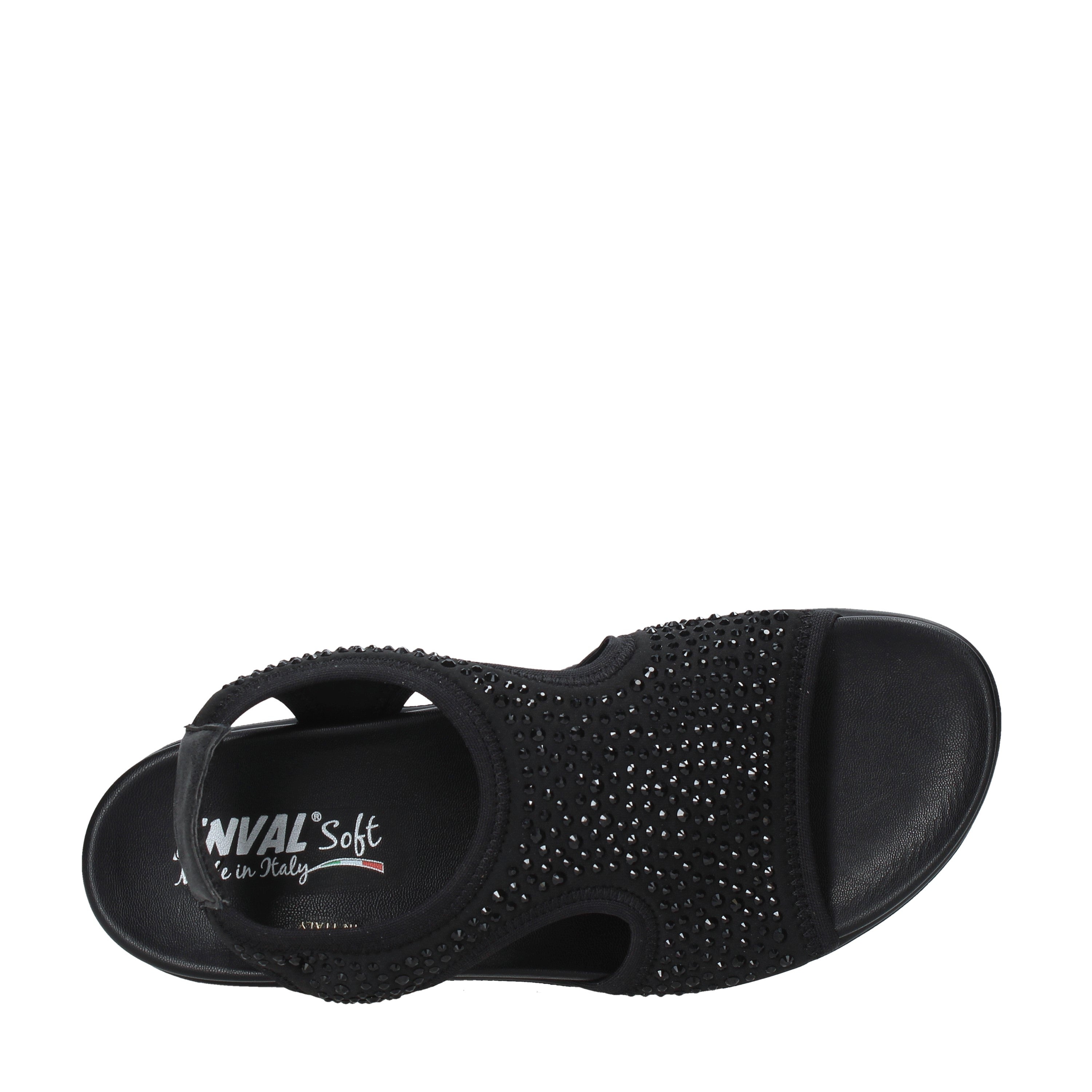 Sandali zeppa Nero Enval