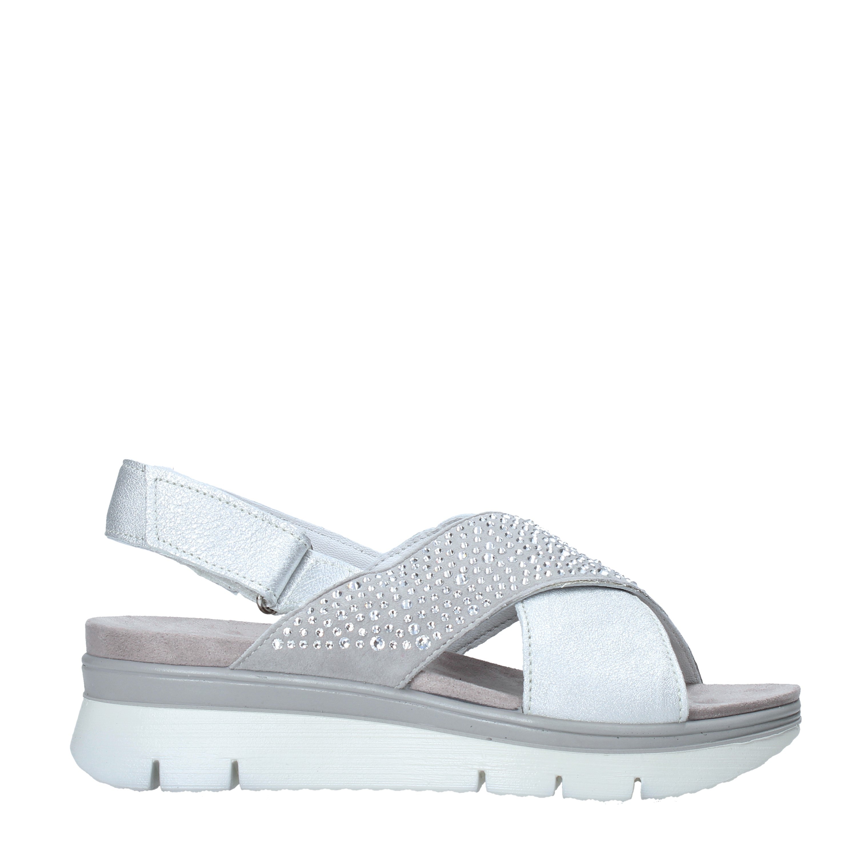 Sandali zeppa Grigio Enval