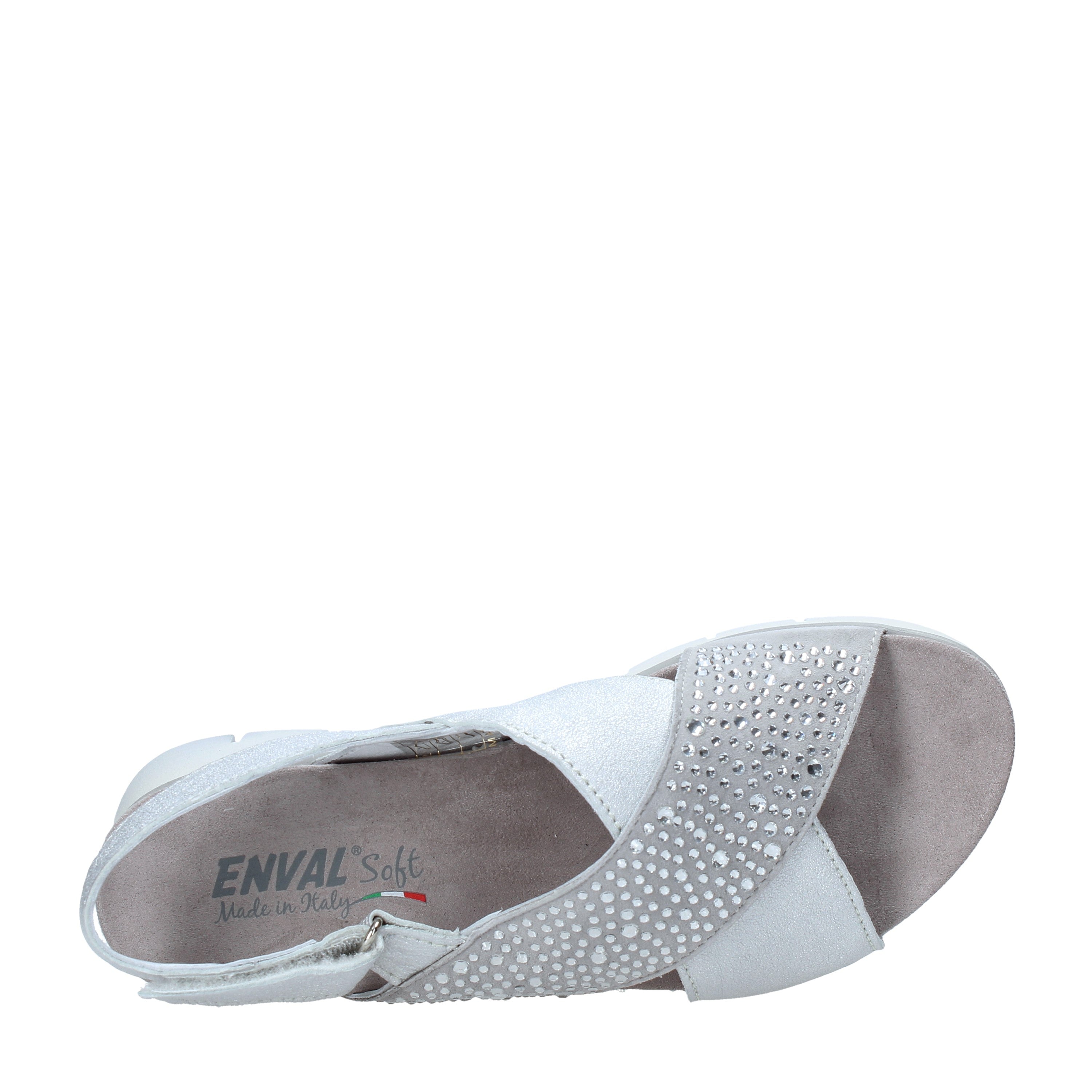 Sandali zeppa Grigio Enval