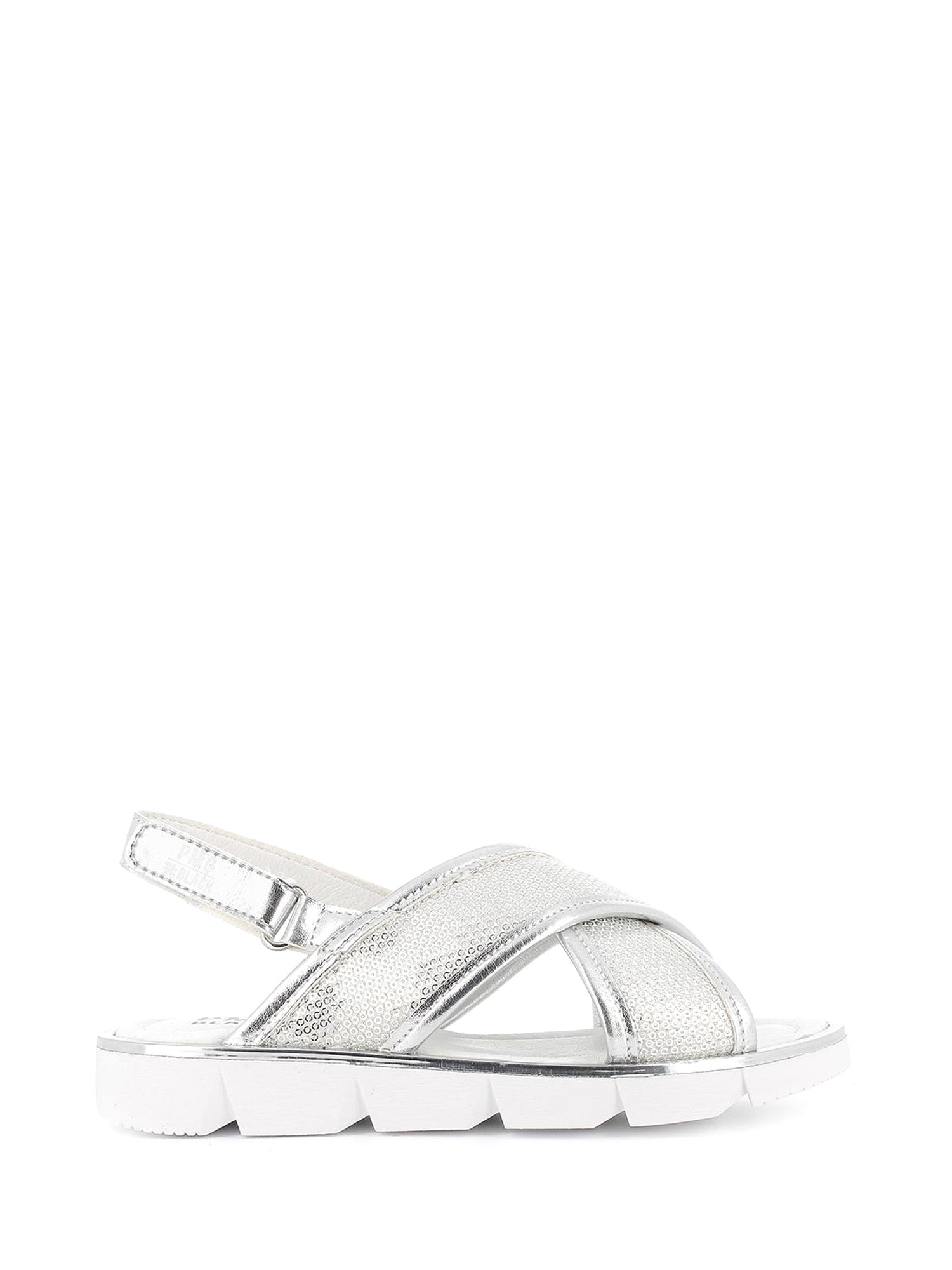 Sandali con strappi Argentato Primigi