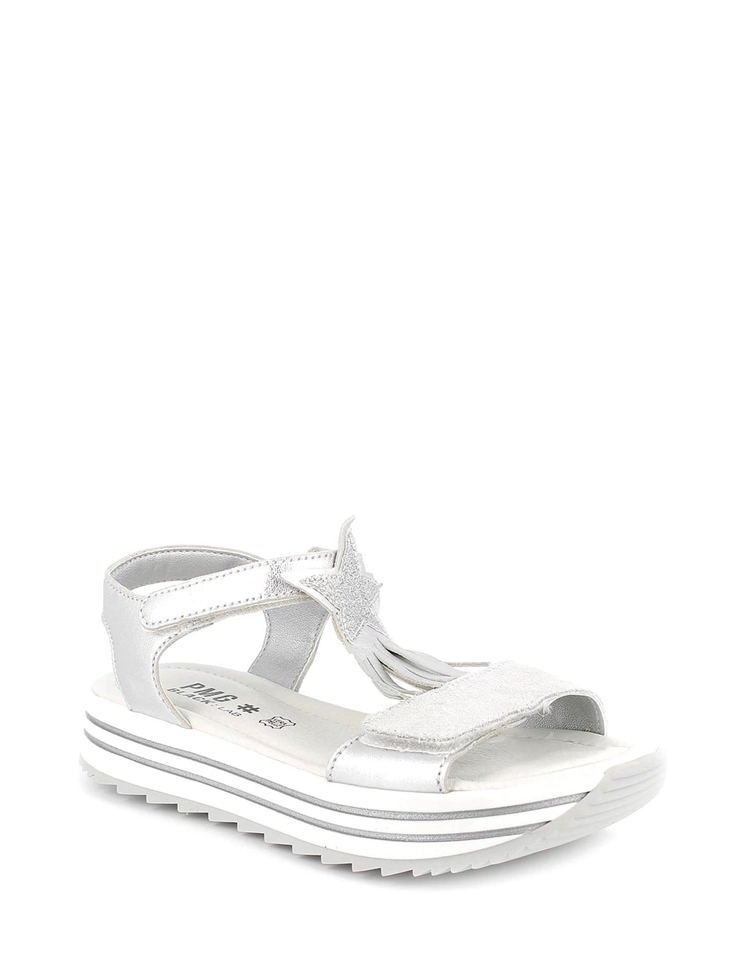 Sandali con strappi Argentato Primigi